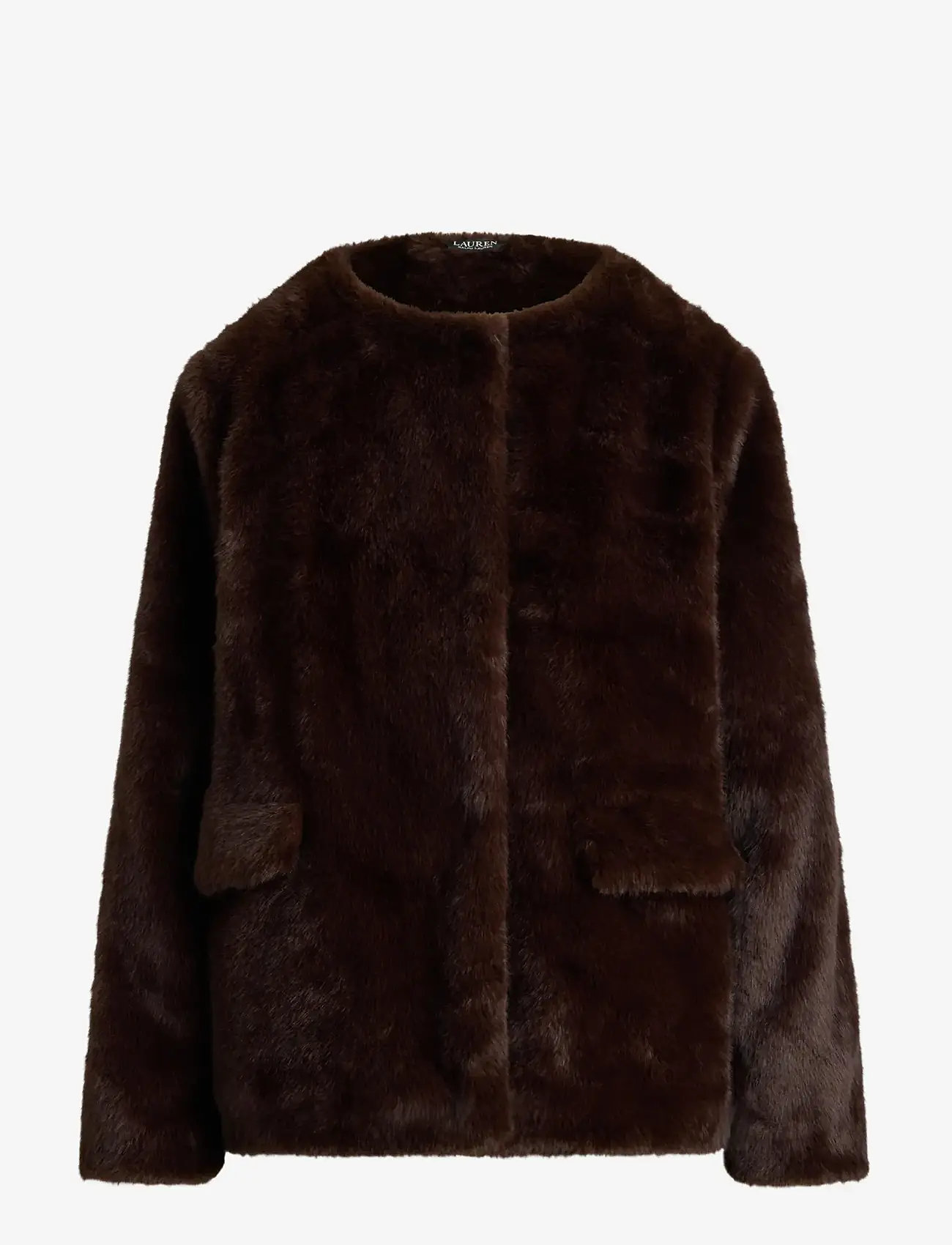 Lauren Ralph Lauren - Faux-Fur Coat - faux fur jakker - circuit brown - 1