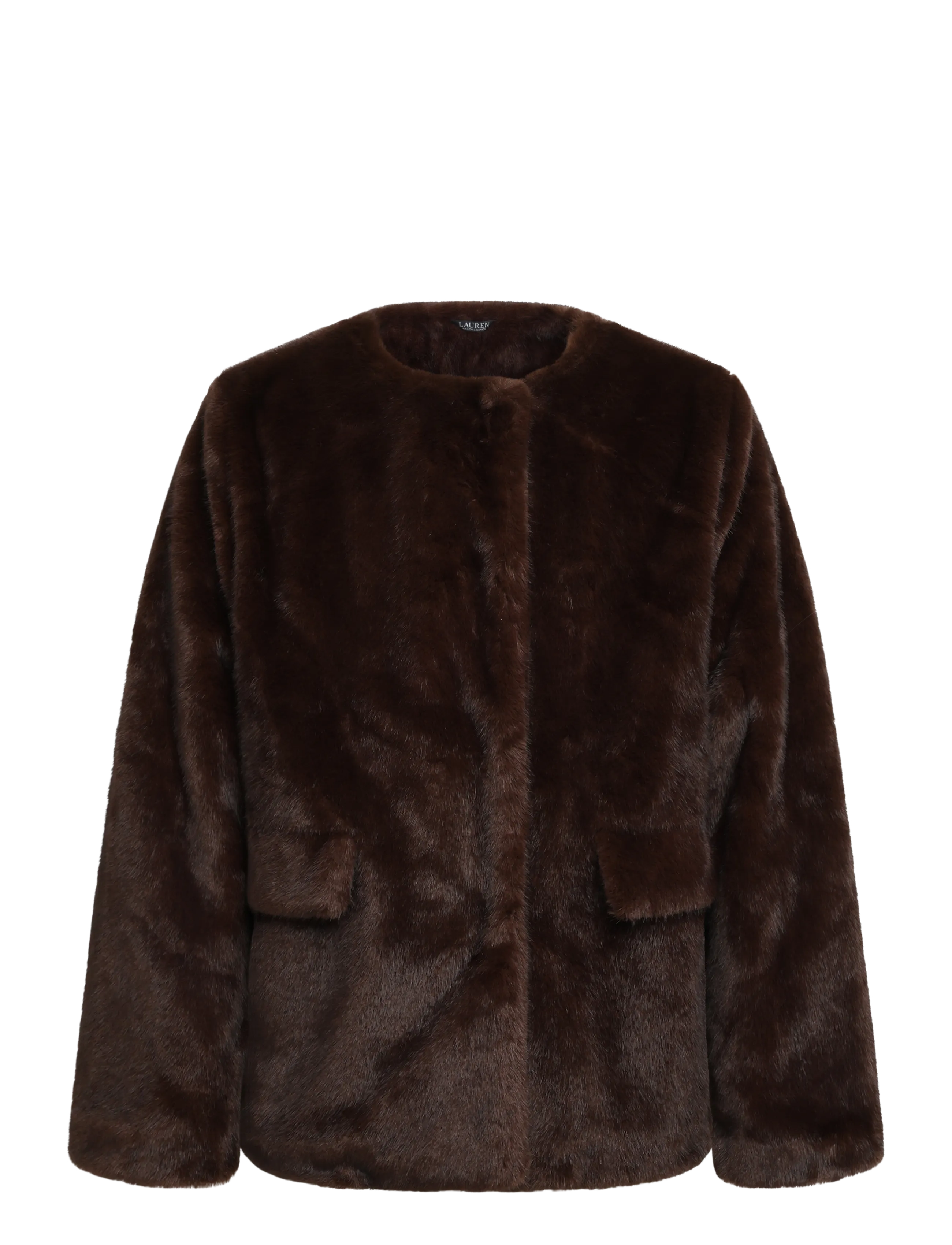Lauren Ralph Lauren - Faux-Fur Coat - faux fur jakker - circuit brown - 1