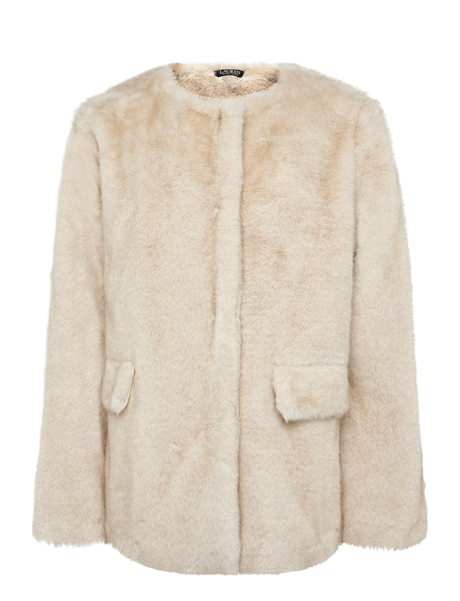 Lauren Ralph Lauren - Faux-Fur Coat - faux fur jakker - cream - 2