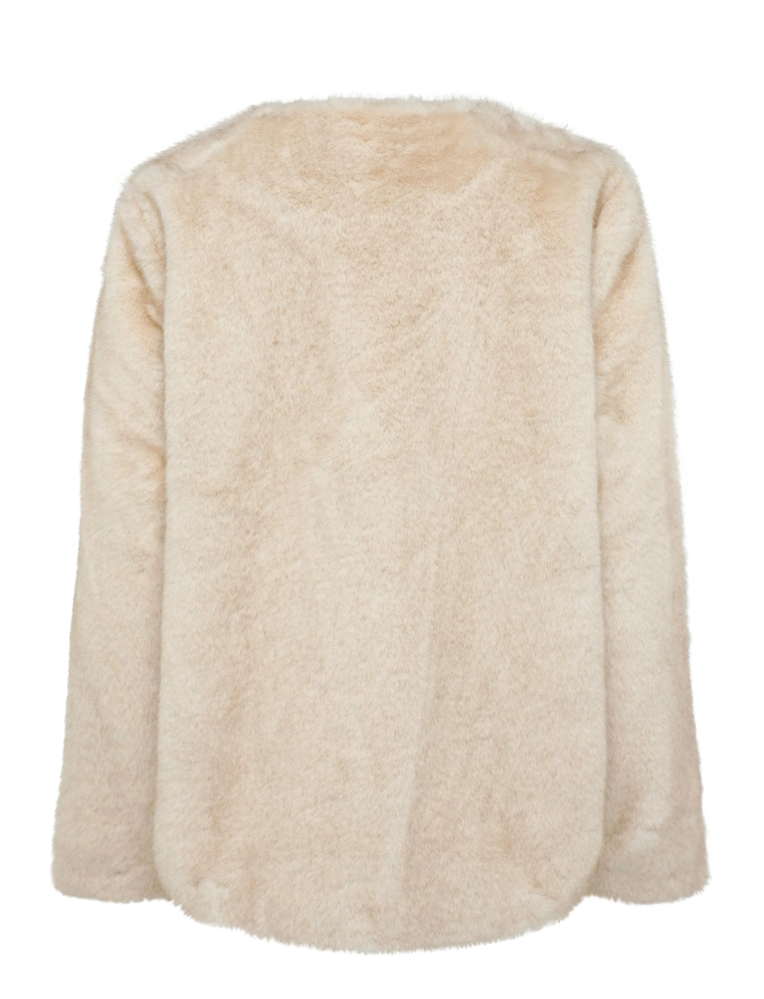 Lauren Ralph Lauren - Faux-Fur Coat - faux fur jakker - cream - 3