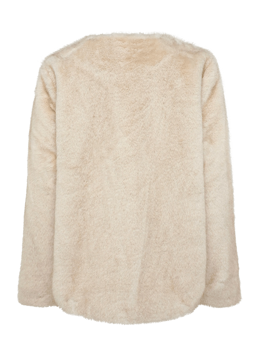Lauren Ralph Lauren - Faux-Fur Coat - faux fur jakker - cream - 3