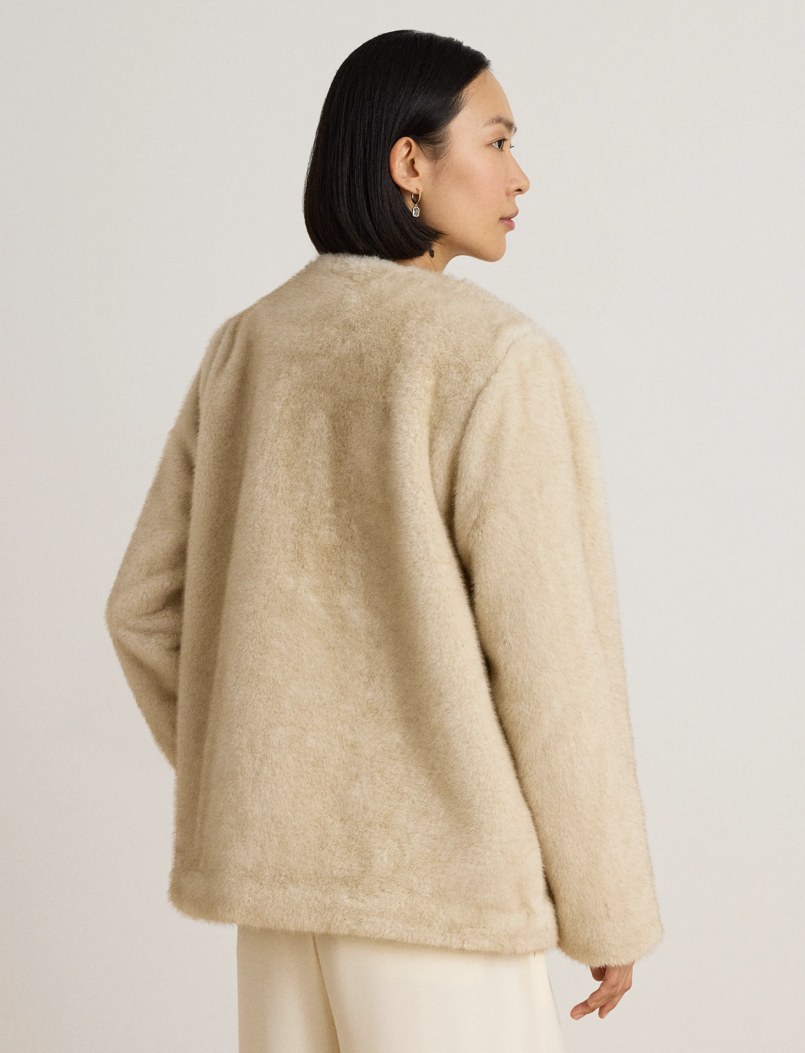 Lauren Ralph Lauren - Jacka i konstpäls - fuskpäls - cream - 3