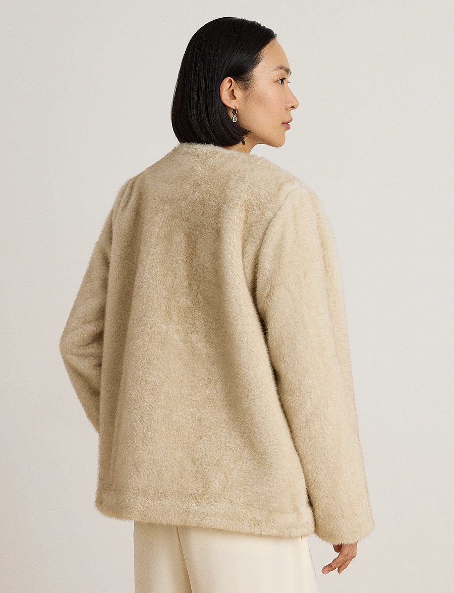 Lauren Ralph Lauren - Jacka i konstpäls - fuskpäls - cream - 3