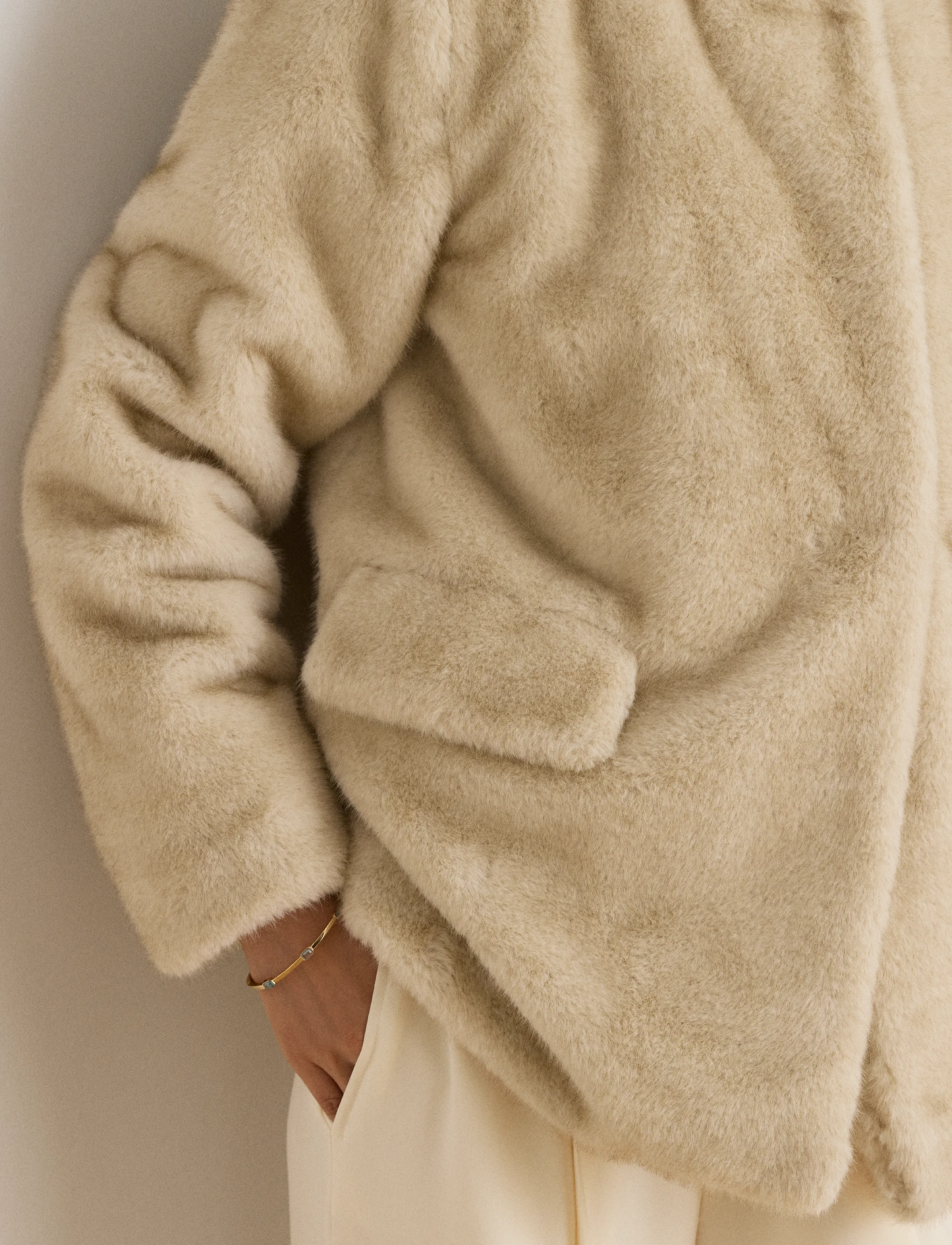 Lauren Ralph Lauren - Jacka i konstpäls - fuskpäls - cream - 4