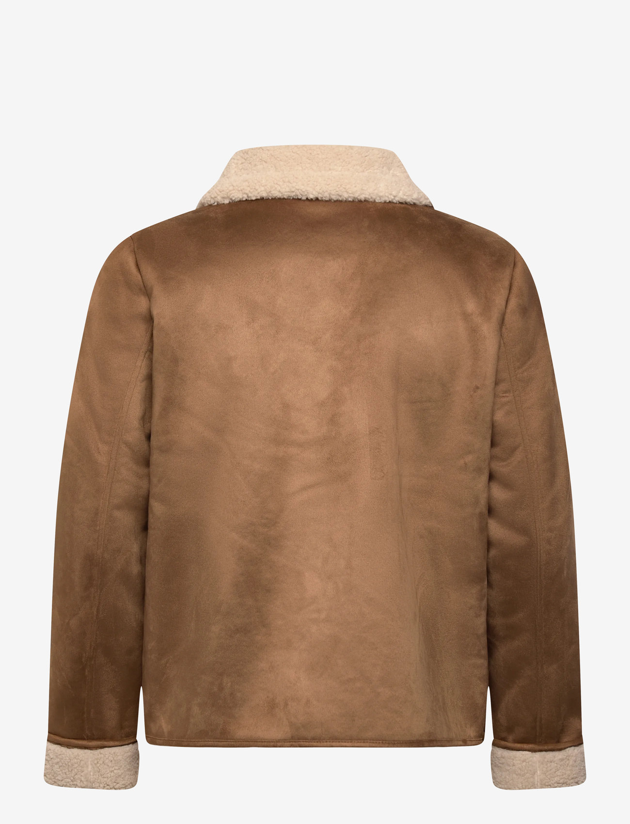 Lauren Ralph Lauren - Faux-Shearling-Suede Jacket - fake fur - camel - 1