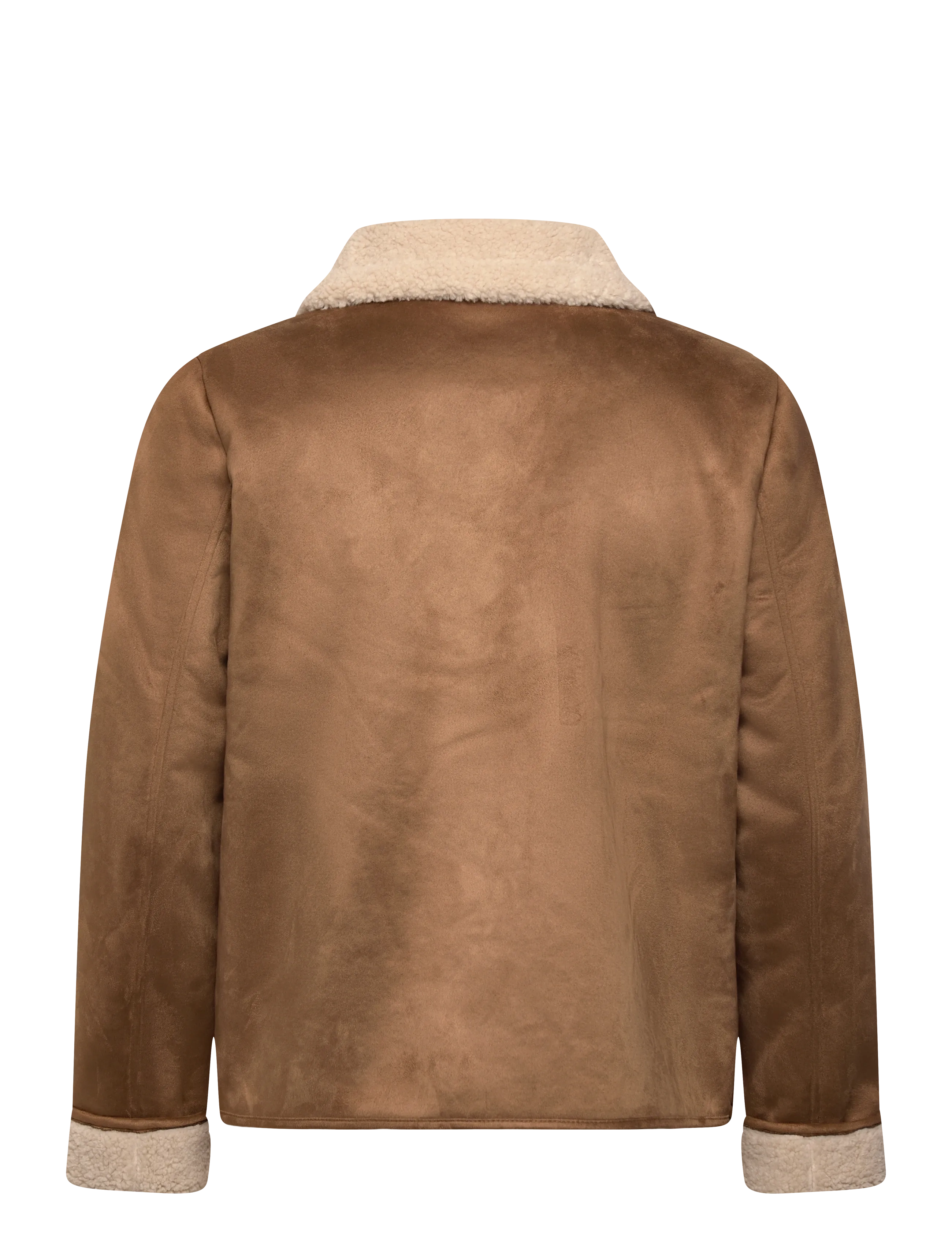 Lauren Ralph Lauren - Faux-Shearling-Suede Jacket - fuskpäls - camel - 1