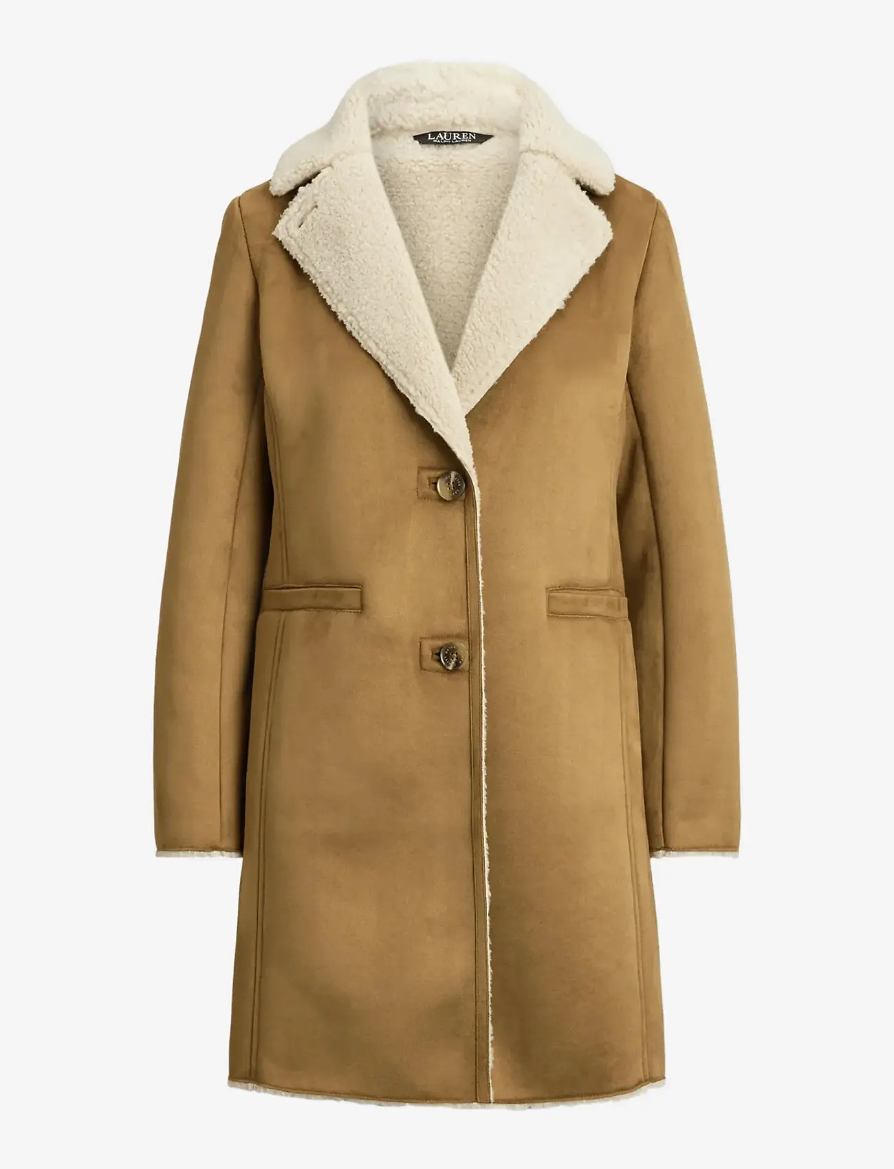Lauren Ralph Lauren Faux-shearling-suede Coat – coats – shop at Booztlet