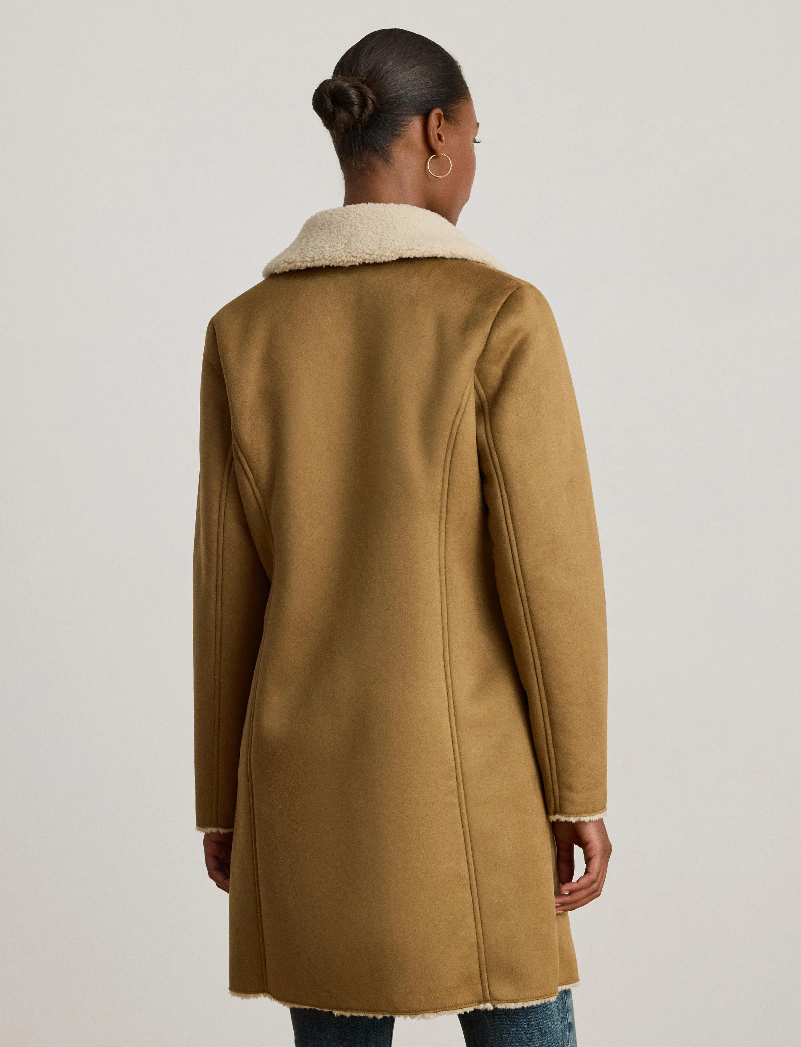 Lauren Ralph Lauren - FAUX SHEARLING-FX SHEARLING SB 35" - camel - 2