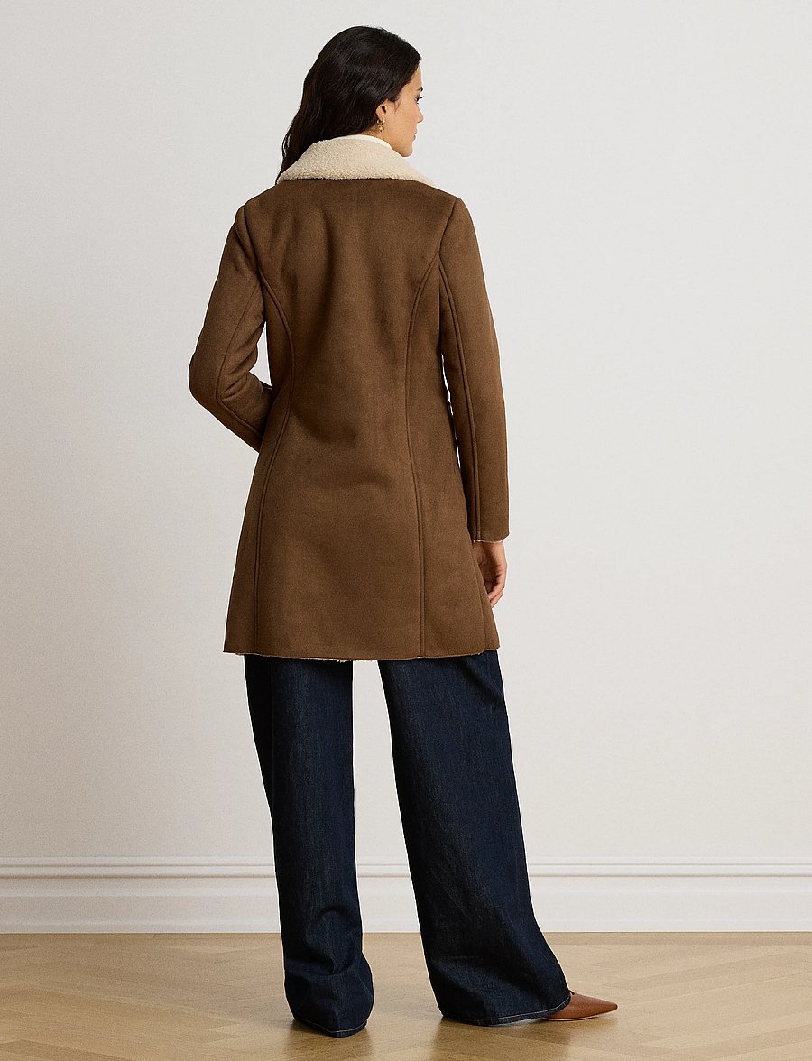Lauren Ralph Lauren - Faux-Shearling-Suede Coat - coats - tobacco - 2