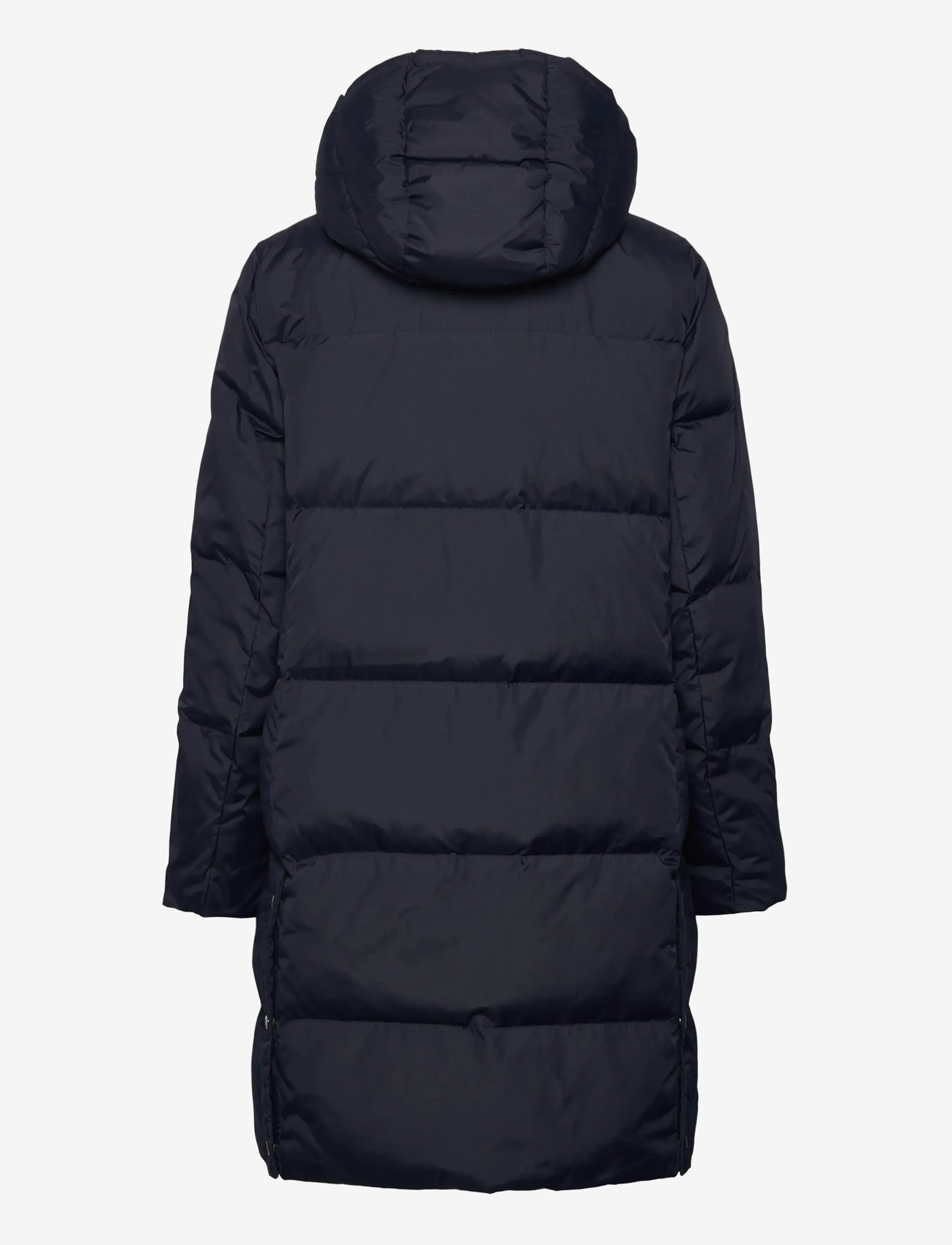 Lauren Ralph Lauren - Crest-Patch Hooded Quilted Down Coat - ullkappor - dk navy - 2