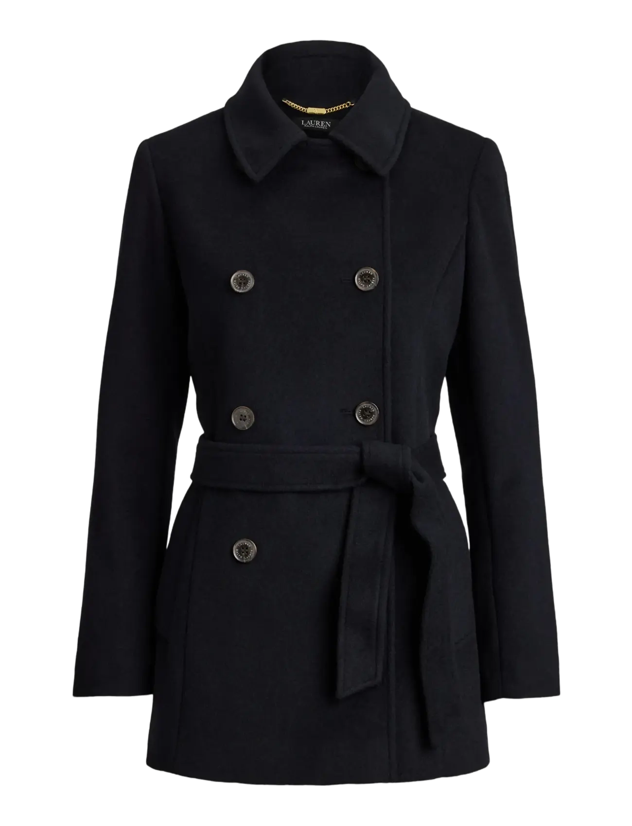 Lauren Ralph Lauren Double-Breasted Belted Wool-Blend Coat - Kleidung - REGAL NAVY / navy