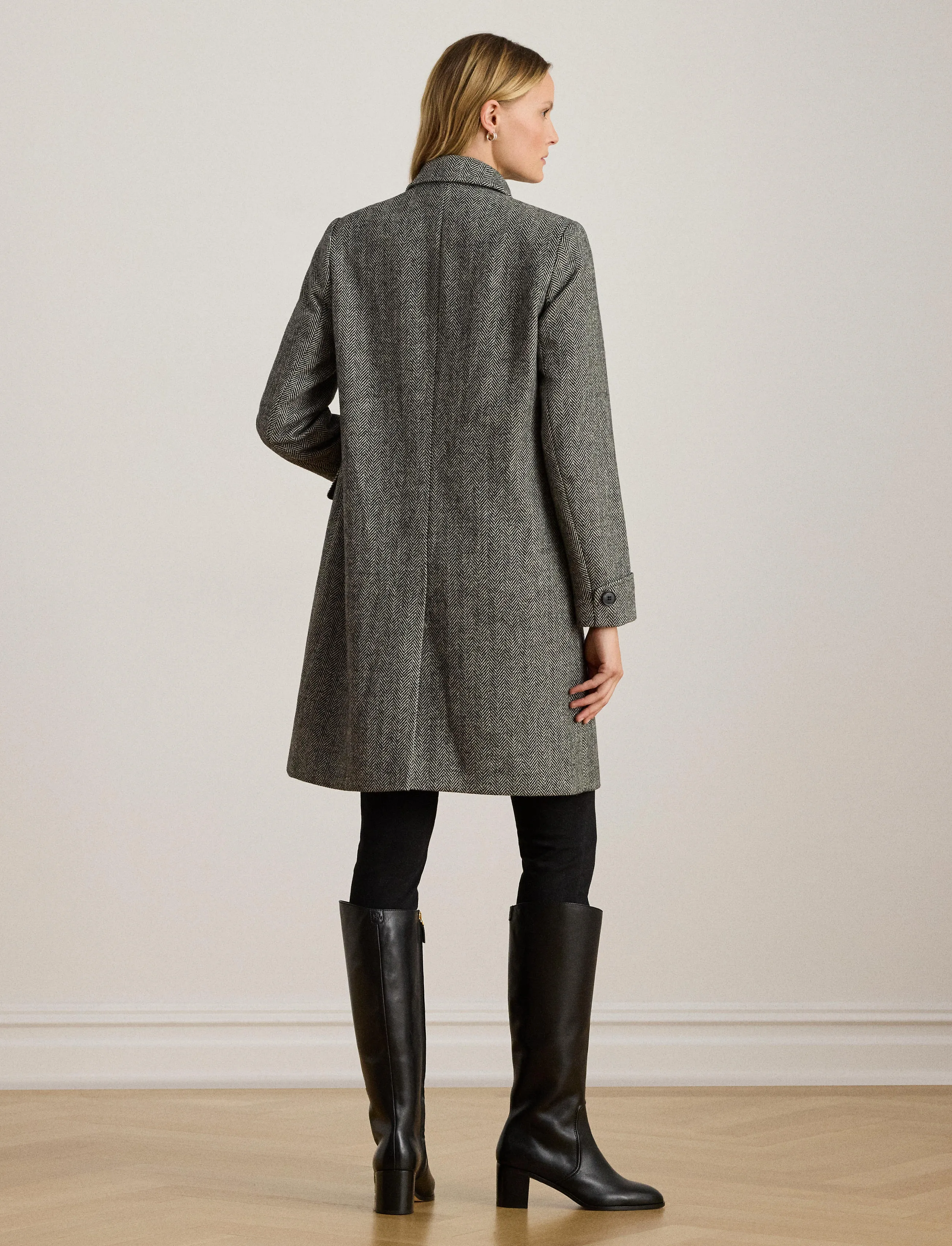 Lauren Ralph Lauren - NOVELTY-'WOOL SB 38" - talvitakit - black - 2