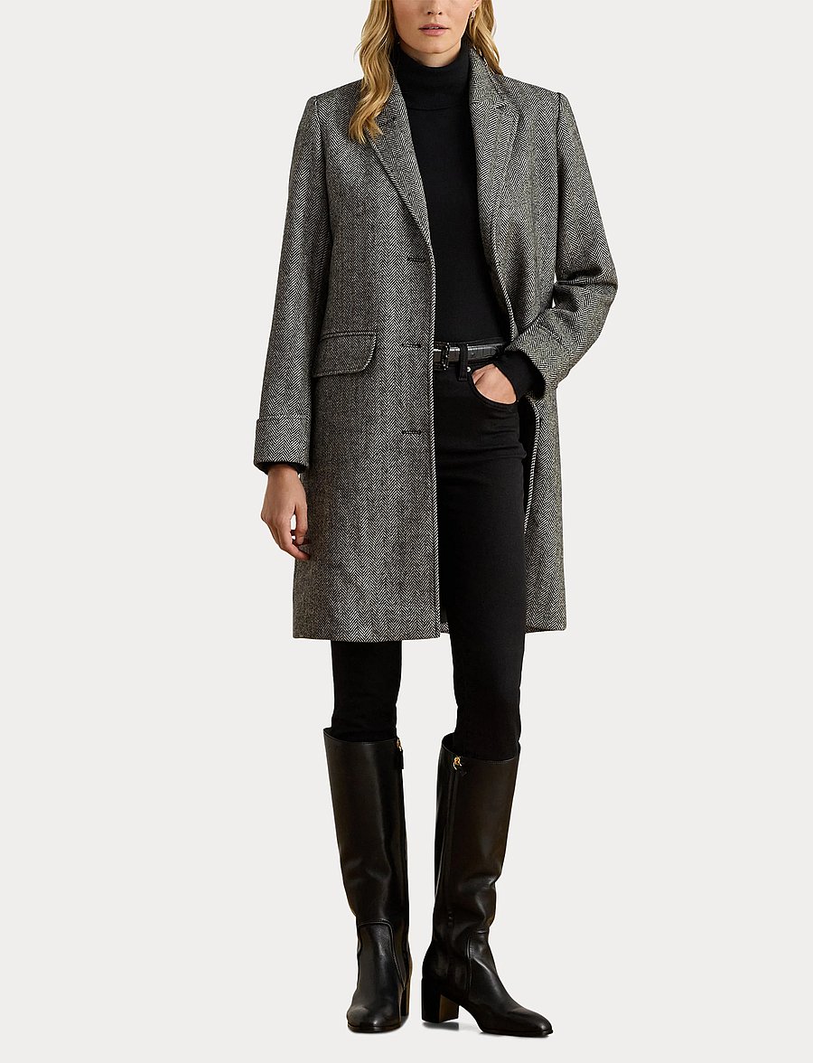 Lauren Ralph Lauren - NOVELTY-'WOOL SB 38" - vestes d'hiver - black - 4