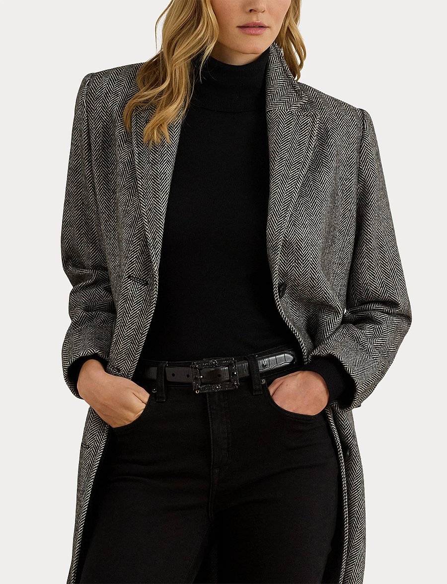 Lauren Ralph Lauren - NOVELTY-'WOOL SB 38" - vestes d'hiver - black - 5
