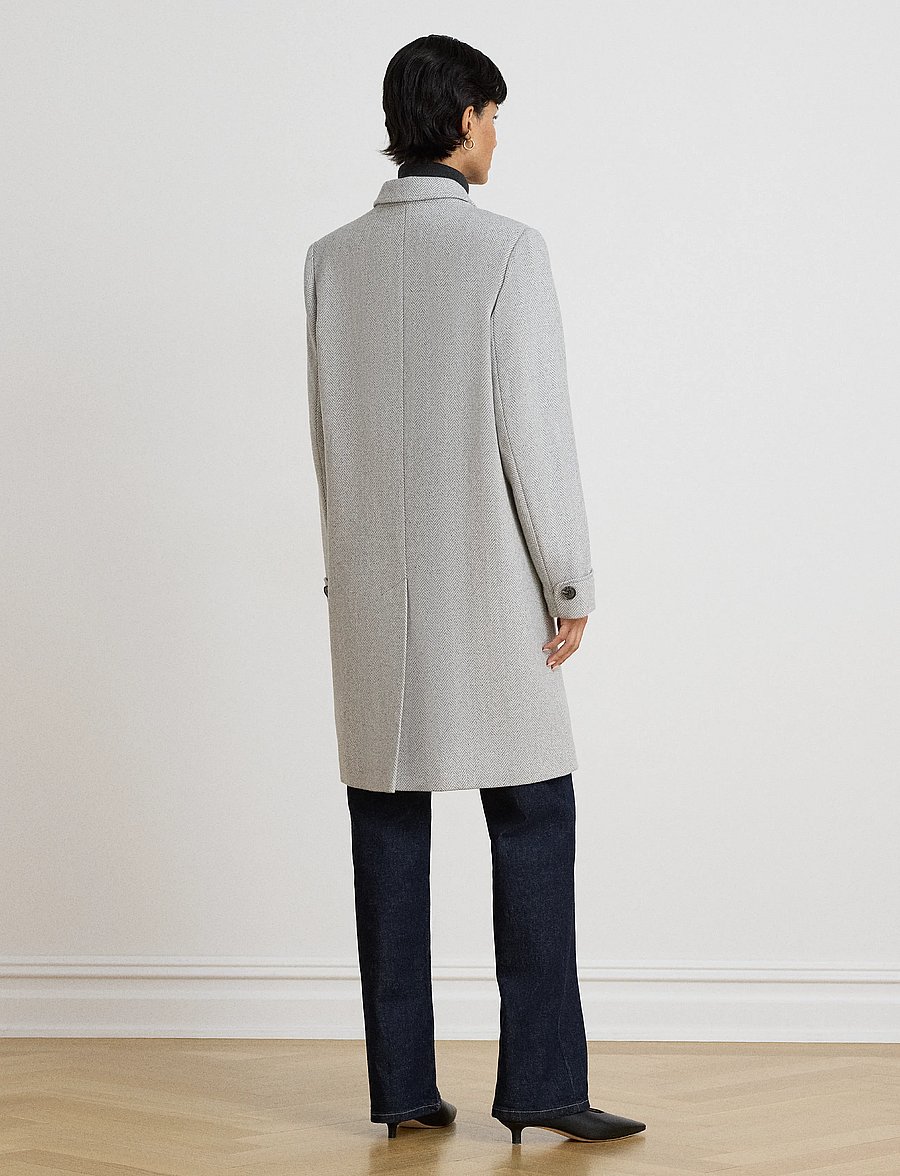 Lauren Ralph Lauren - Herringbone Coat - winterjacken - cream grey herrin - 4