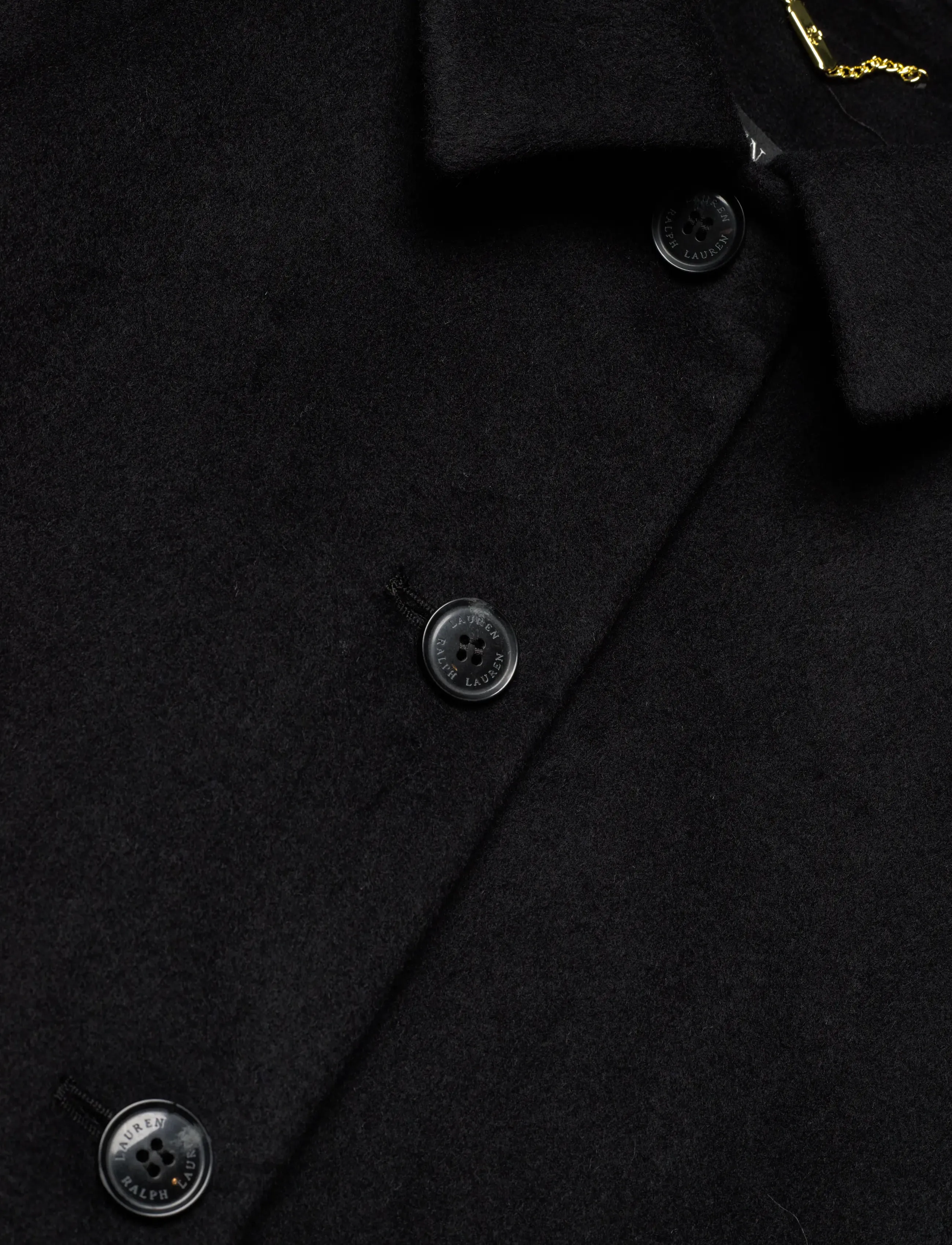Lauren Ralph Lauren - Belted Wool-Blend Coat - vinterjackor - black - 1
