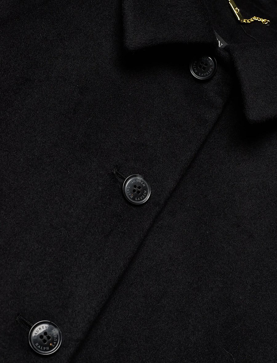 Lauren Ralph Lauren - Belted Wool-Blend Coat - vinterjackor - black - 1