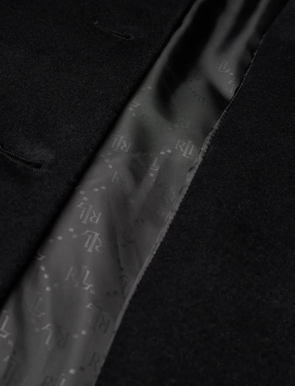 Lauren Ralph Lauren - Belted Wool-Blend Coat - wollmäntel - black - 3