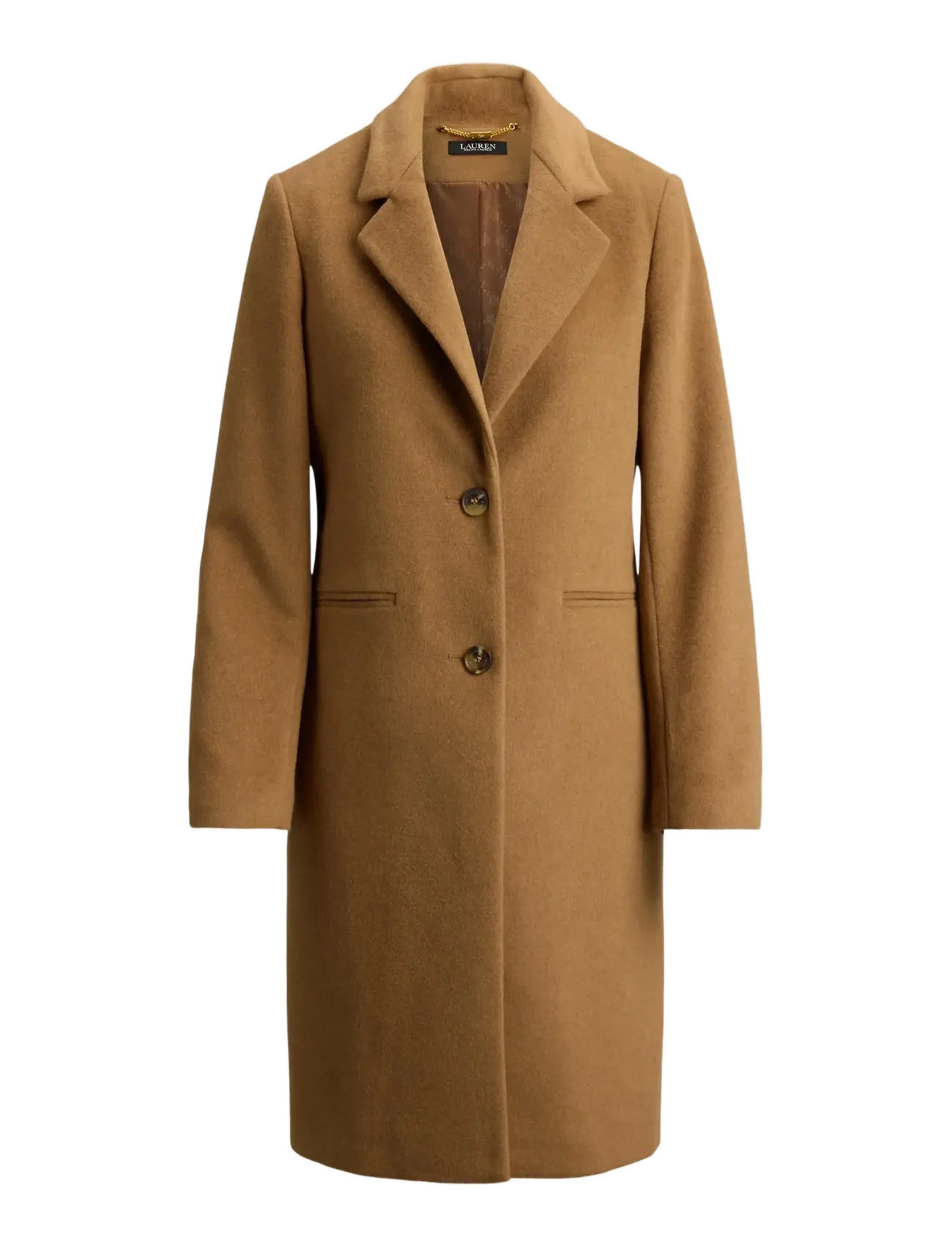 Lauren Ralph Lauren Wool-Blend Coat - Riided - NEW VICUNA / brown