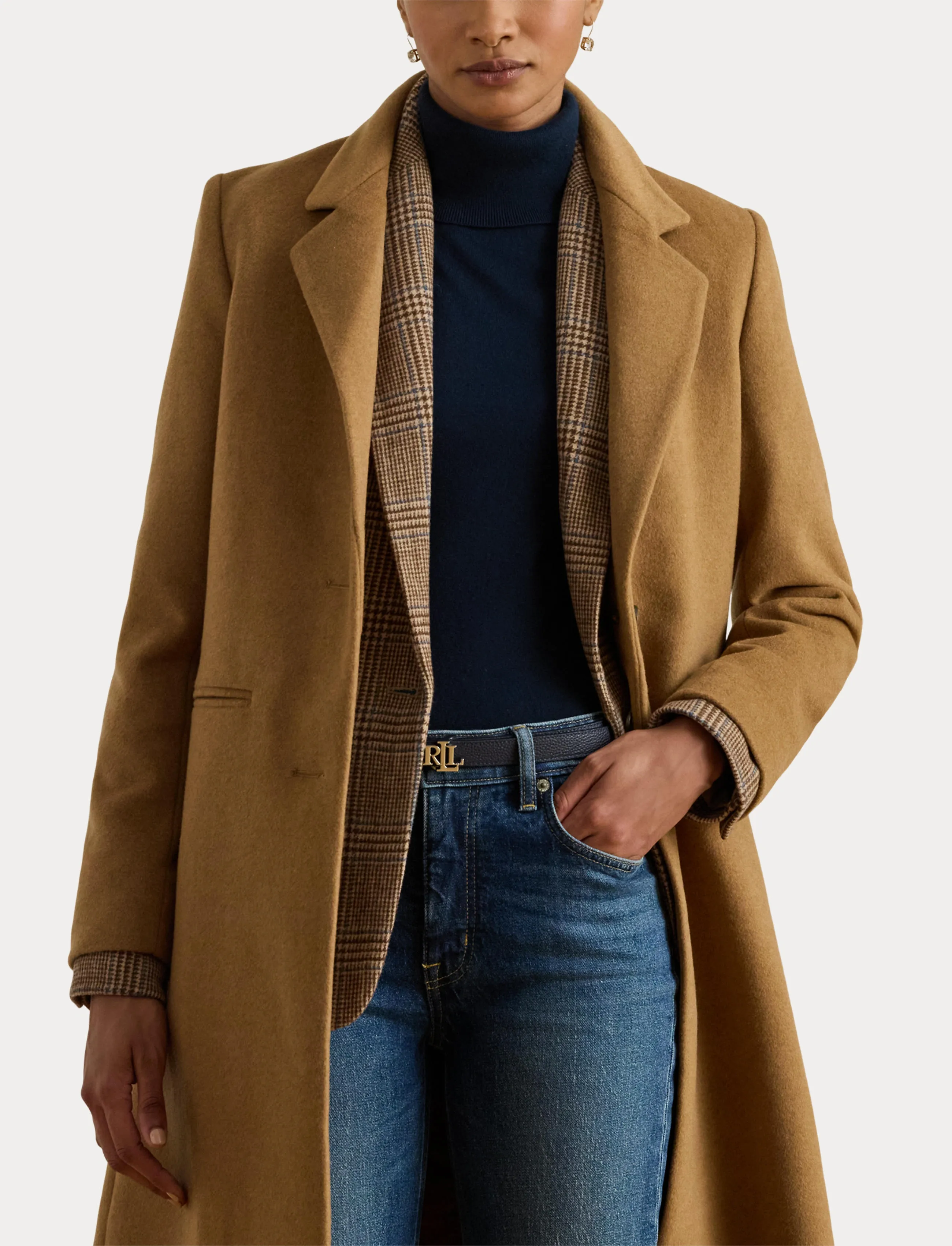 Lauren Ralph Lauren - Wool-Blend Coat - vinterjakker - new vicuna - 5