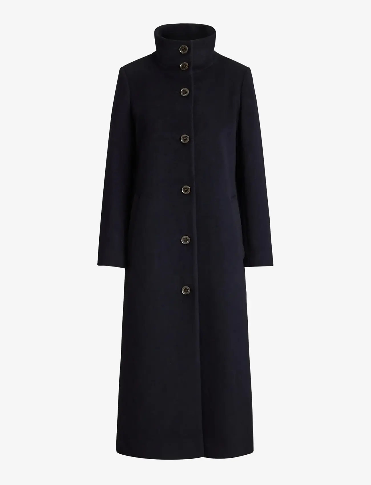 Lauren Ralph Lauren - Wool-Blend Funnelneck Coat - ullkappor - regal navy - 1