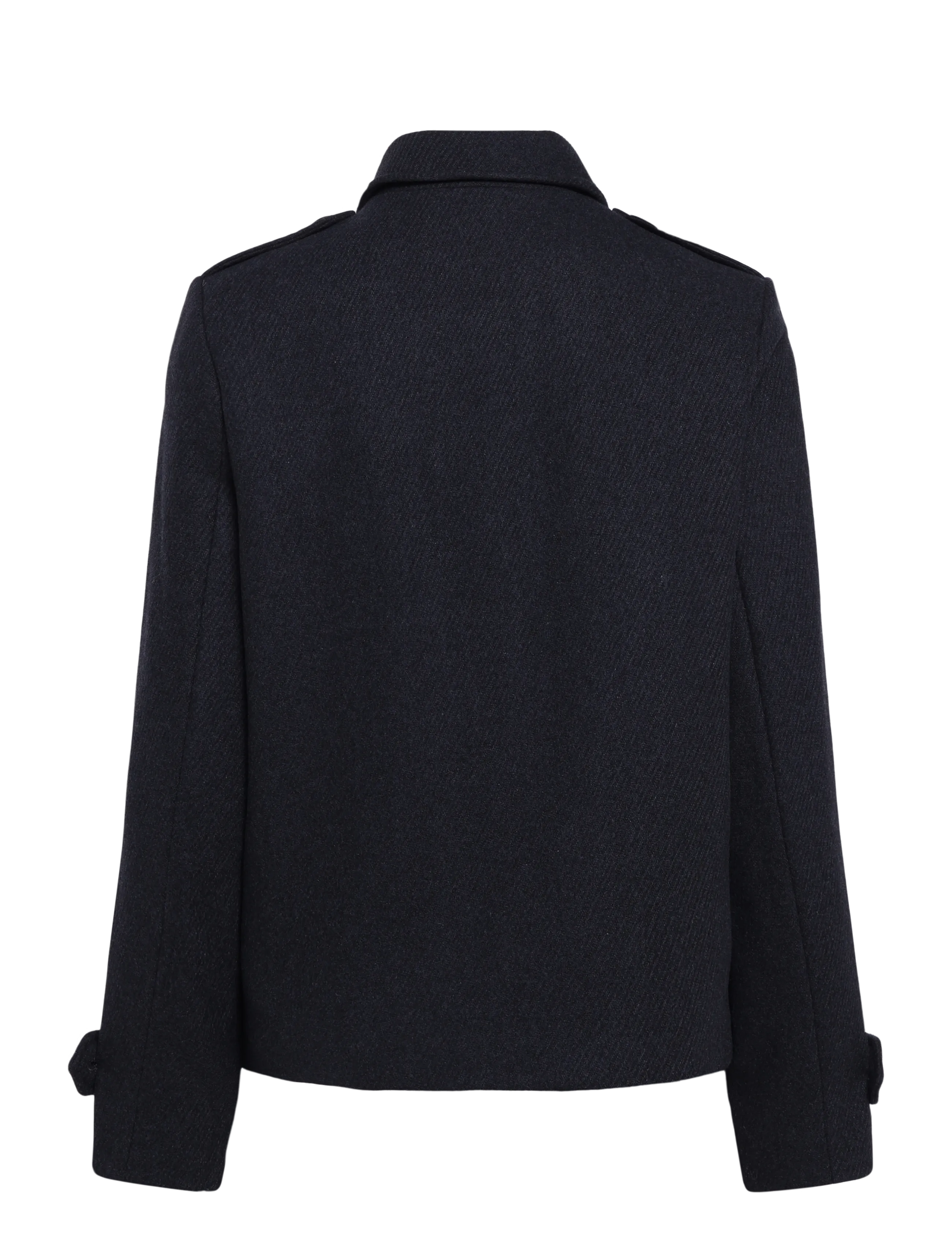 Lauren Ralph Lauren - Kort dubbelknäppt kappa i ullblandning - vinterjackor - charcoal - 3