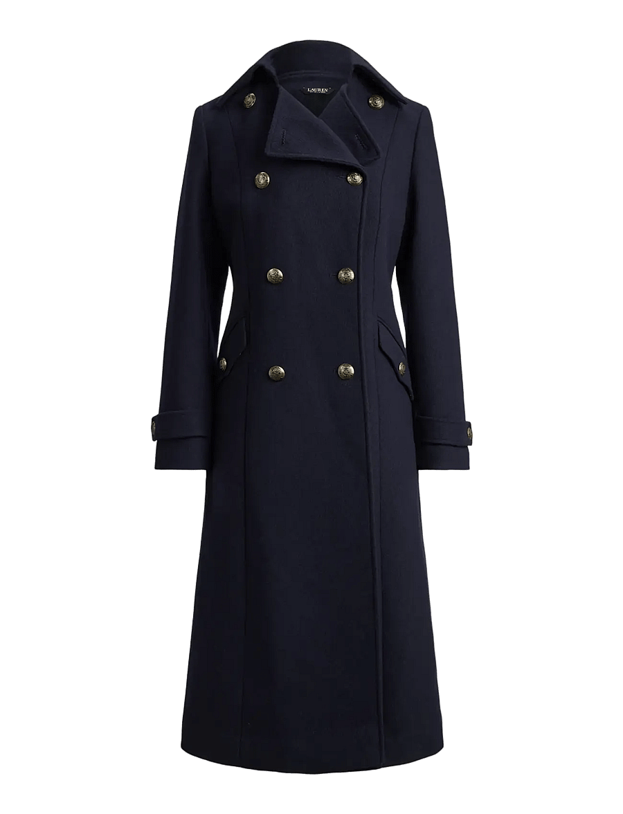 Lauren Ralph Lauren - Double-Breasted Wool-Blend Twill Coat - regal navy - 1