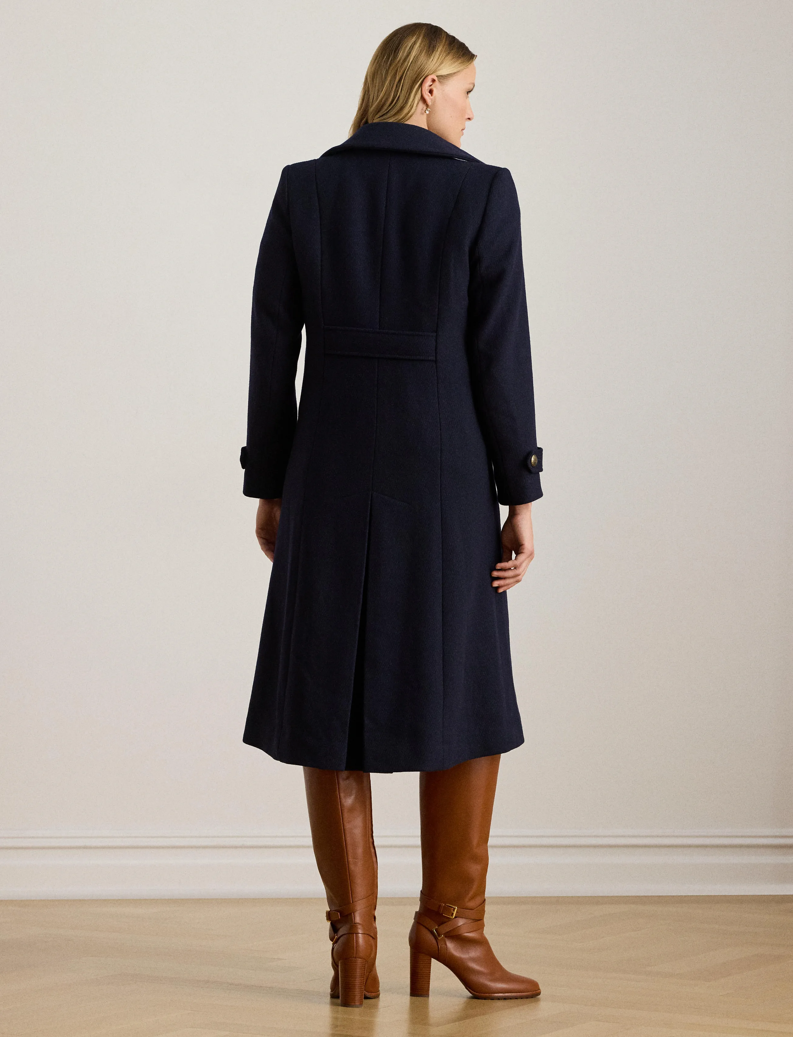 Lauren Ralph Lauren - Double-Breasted Wool-Blend Twill Coat - regal navy - 2
