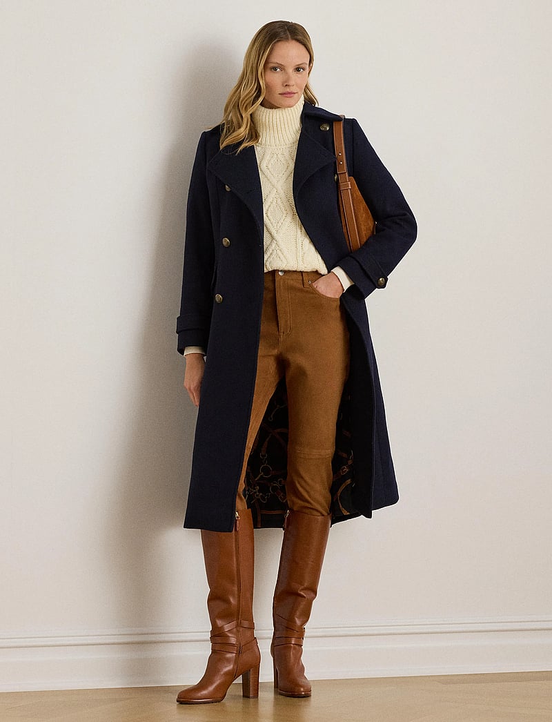 Lauren Ralph Lauren - Double-Breasted Wool-Blend Twill Coat - regal navy - 3