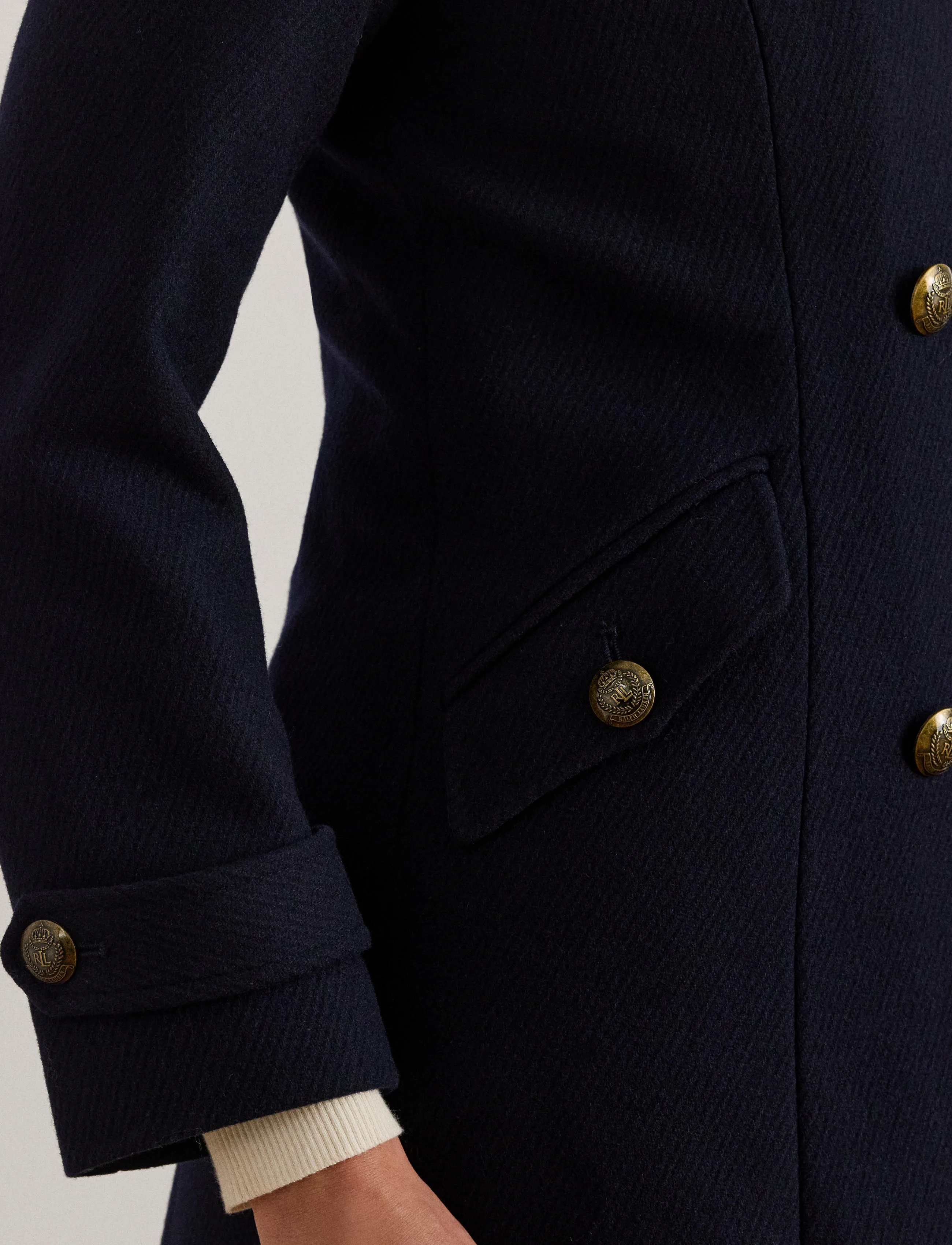 Lauren Ralph Lauren Double-Breasted Wool-Blend Twill Coat kappor & rockar dam – bild 9