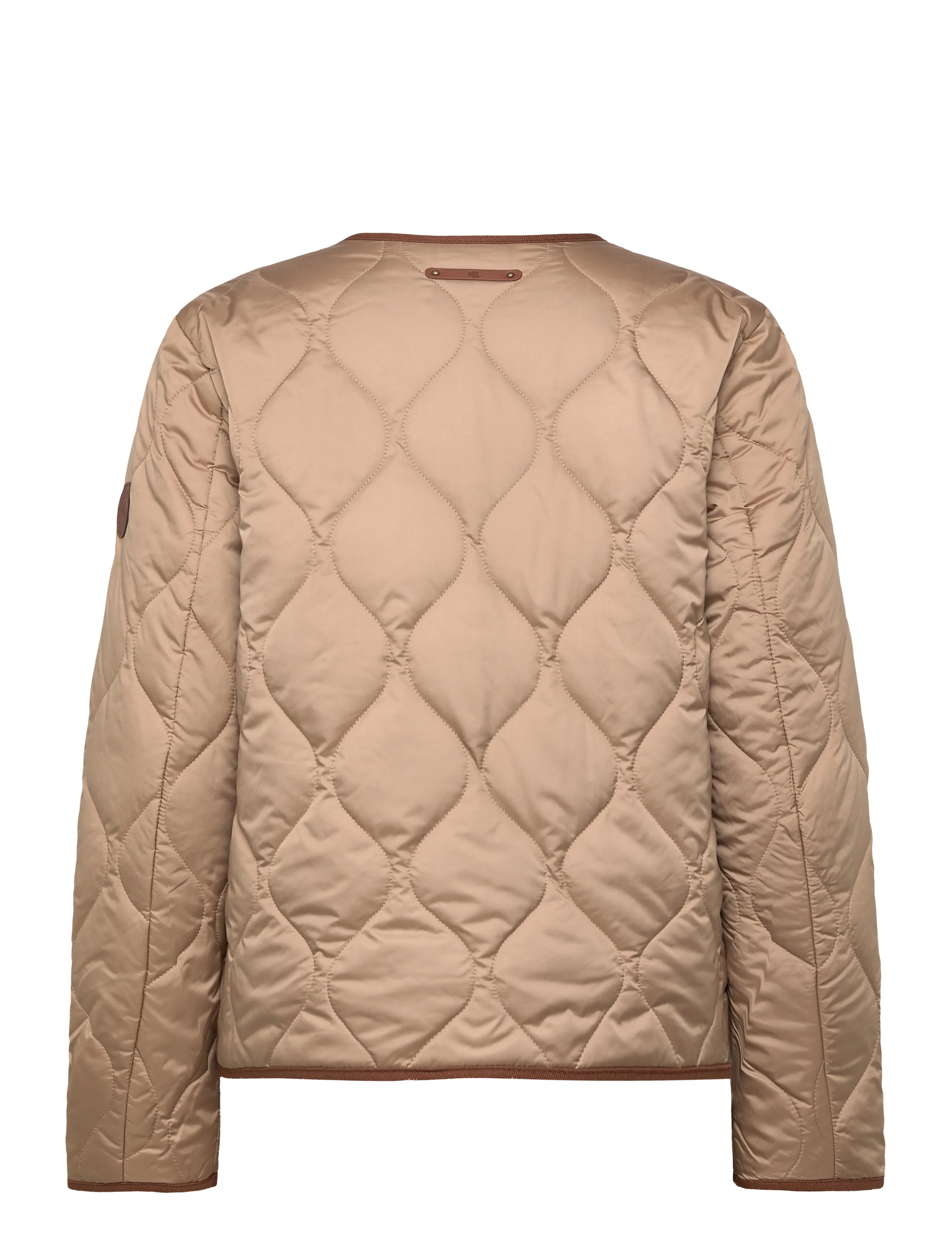 Lauren Ralph Lauren - Twill-Trim Onion-Quilted Jacket - vestes de printemps - birch tan - 2