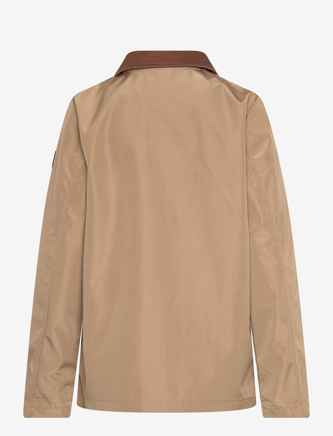 Lauren Ralph Lauren - Twill-Trim Bonded Jersey Barn Jacket - utility-jakker - birch tan - 1