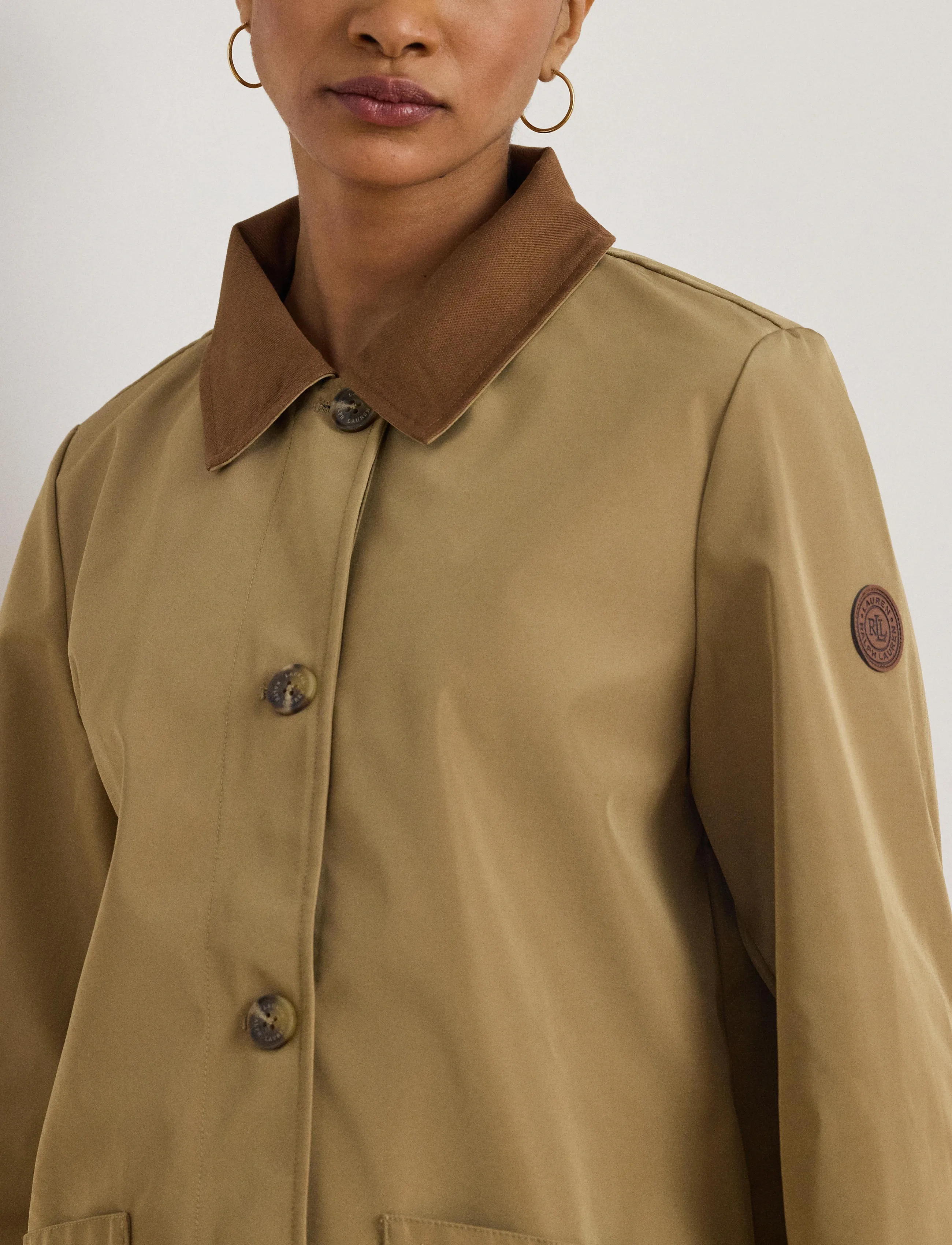 Lauren Ralph Lauren - BONDED RAIN-BND SHRT JKT SB - forårsjakker - birch tan - 4