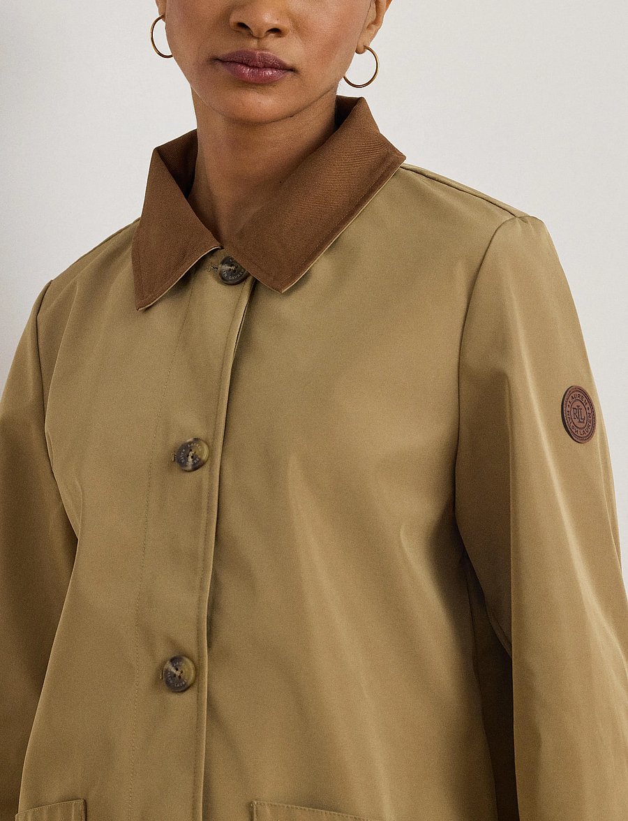 Lauren Ralph Lauren - BONDED RAIN-BND SHRT JKT SB - frühlingsjacken - birch tan - 4