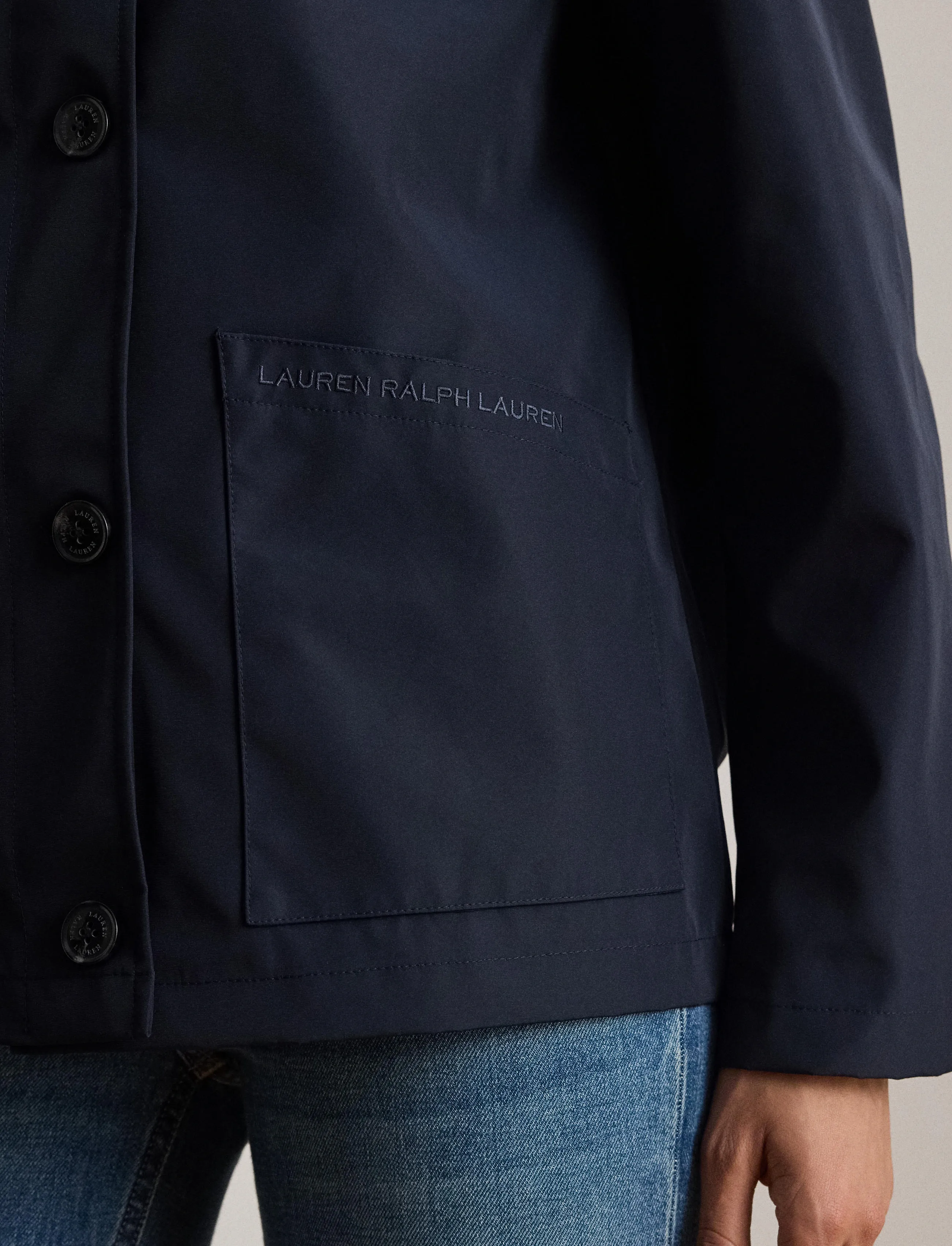Lauren Ralph Lauren - BONDED RAIN-BND SHRT JKT SB - pavasara jakas - dk navy - 5