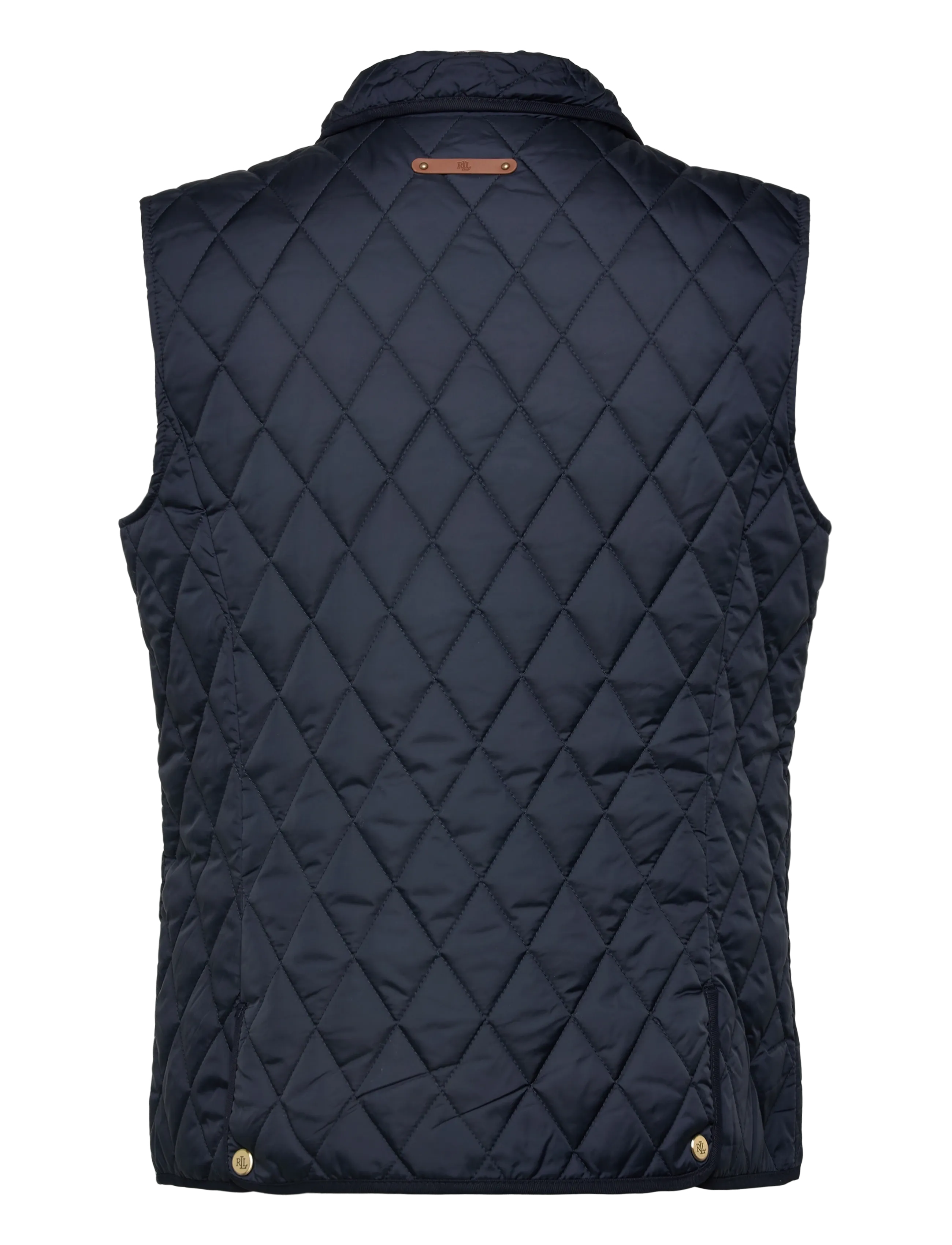 Lauren Ralph Lauren - Crest-Patch Diamond-Quilted Vest - frühlingsjacken - dk navy - 2