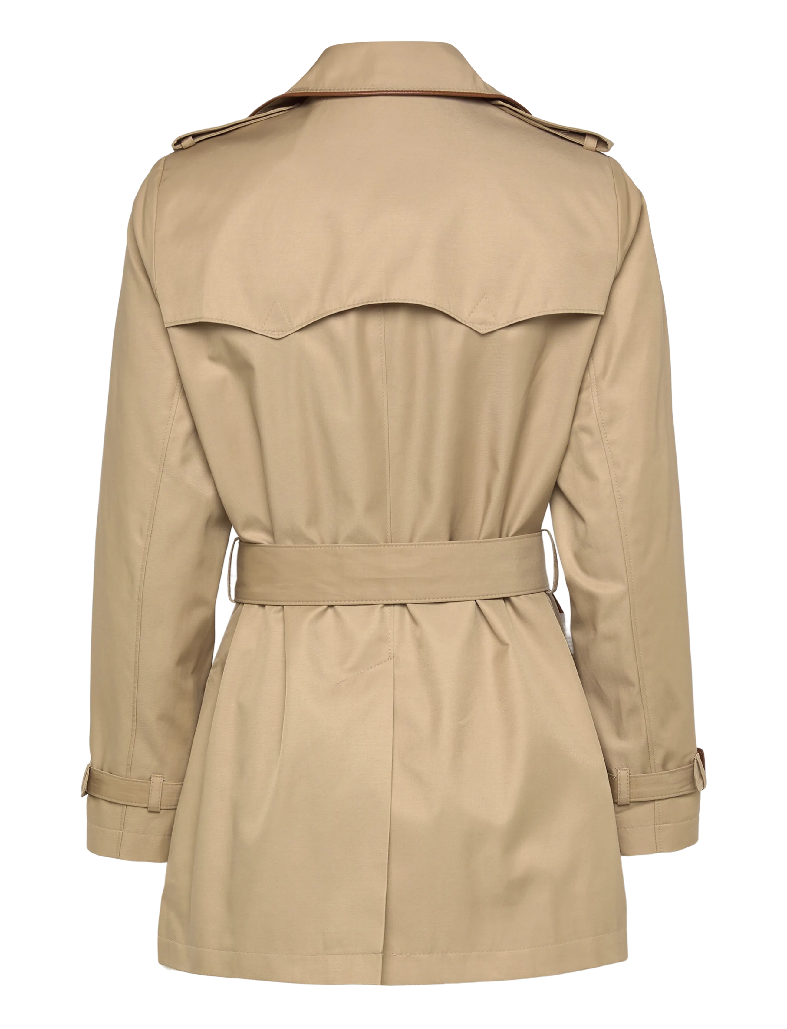 Lauren Ralph Lauren - Double-Breasted Cotton-Blend Trench Coat - trench coats - birch tan - 2