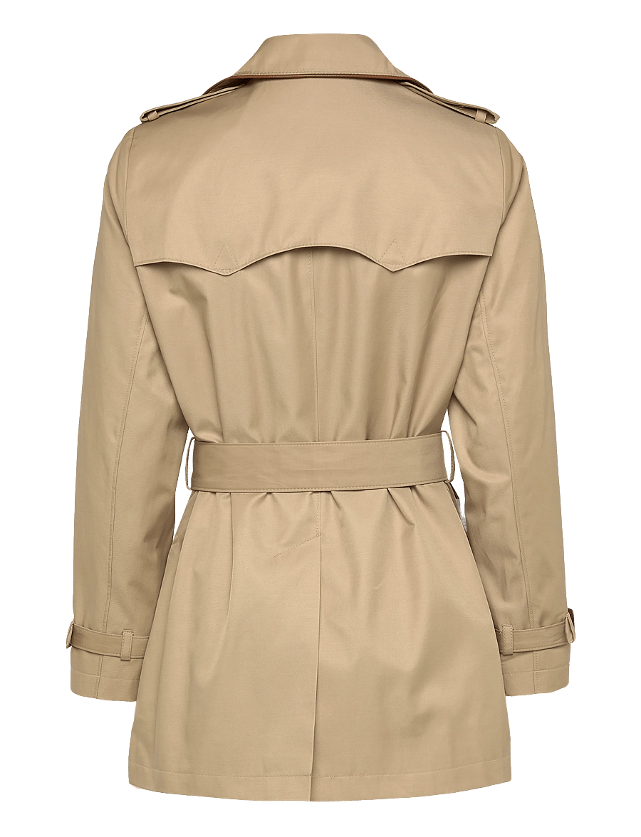 Lauren Ralph Lauren - Double-Breasted Cotton-Blend Trench Coat - trench coats - birch tan - 2
