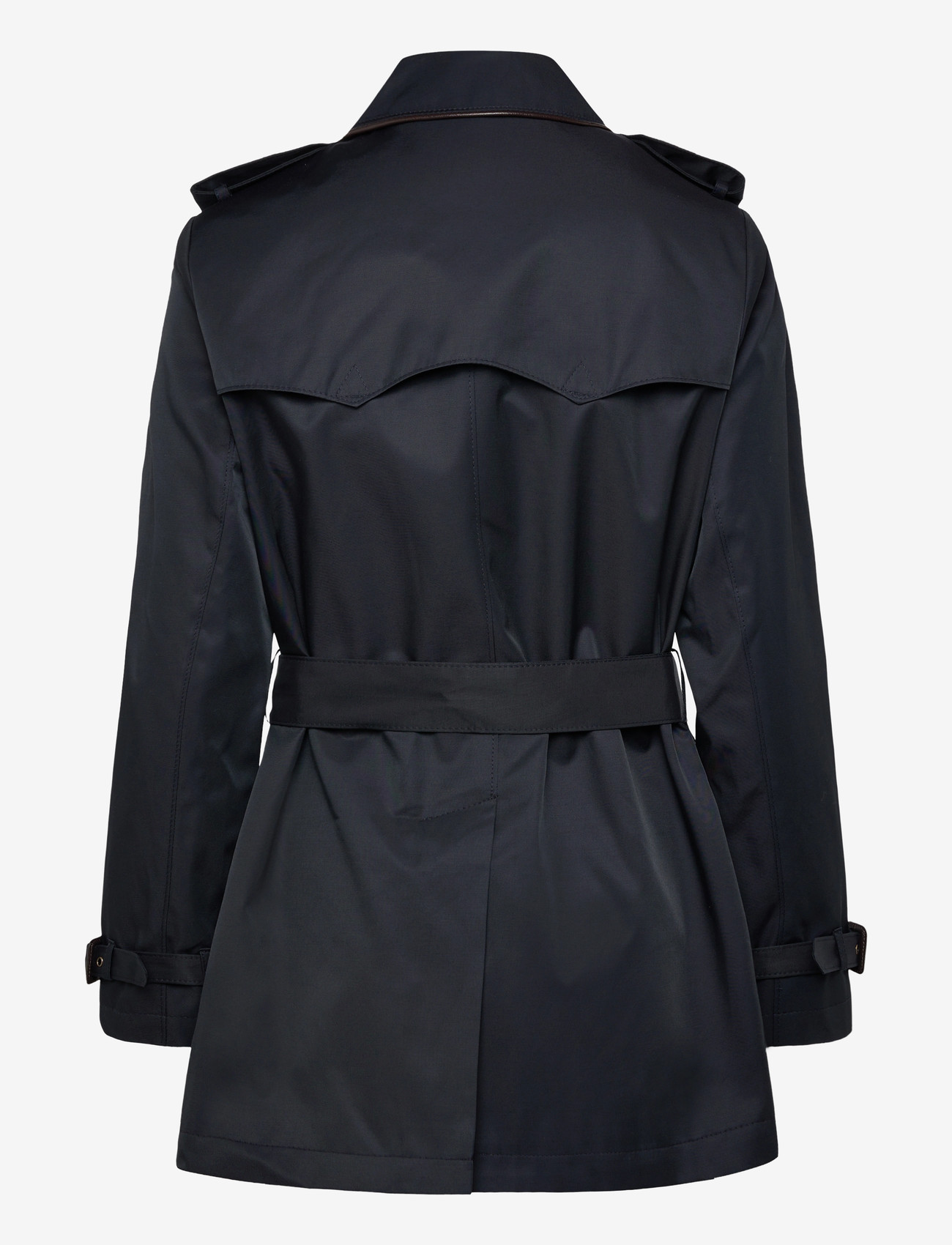 Lauren Ralph Lauren - Double-Breasted Cotton-Blend Trench Coat - trench coats - dk navy - 1