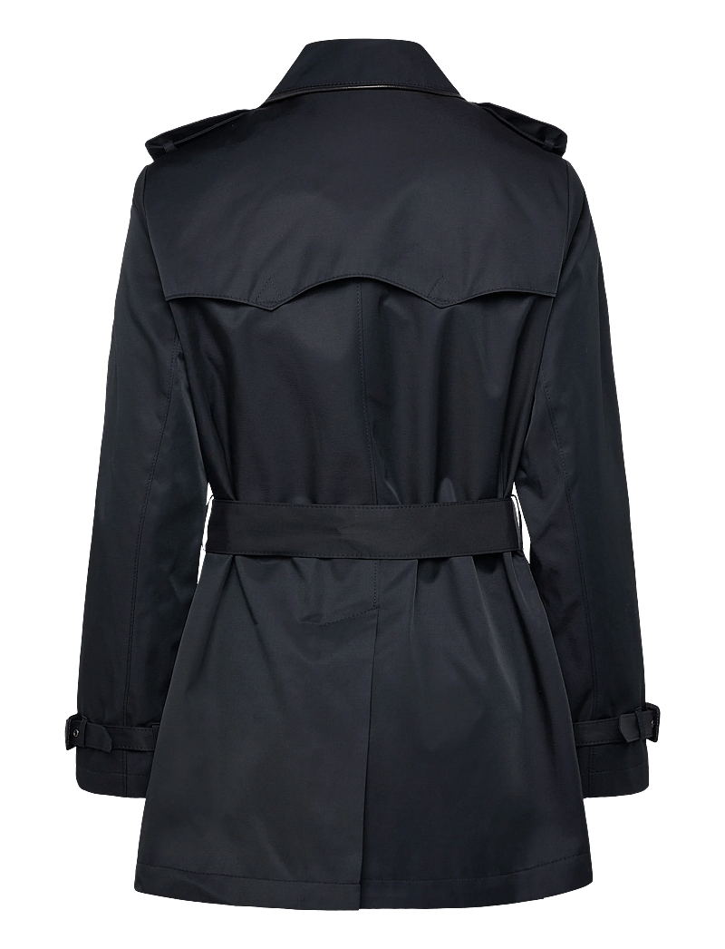 Lauren Ralph Lauren - Double-Breasted Cotton-Blend Trench Coat - trench coats - dk navy - 1