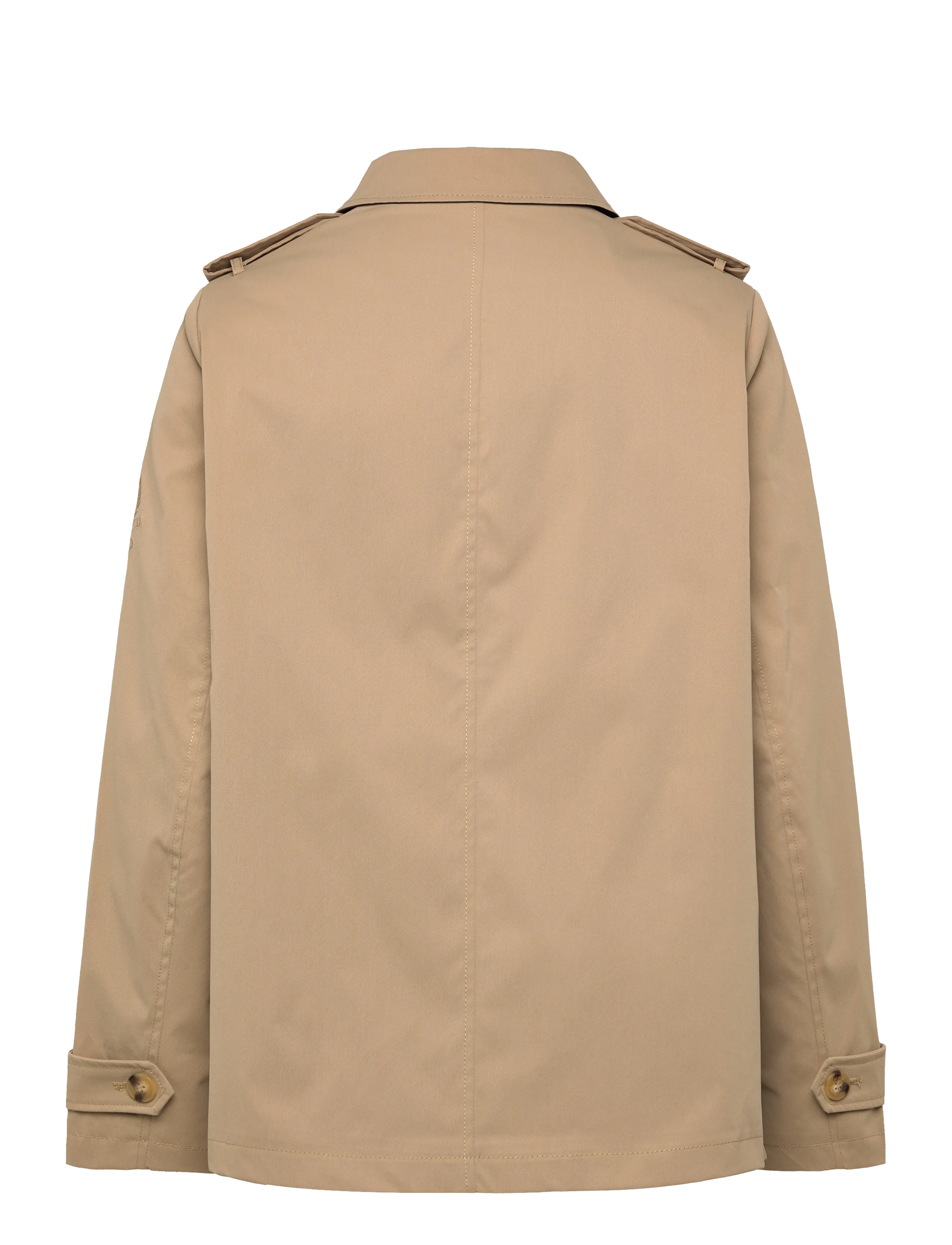 Lauren Ralph Lauren - Embroidered-Crest Twill Trench Coat - lette frakker - birch tan - 1