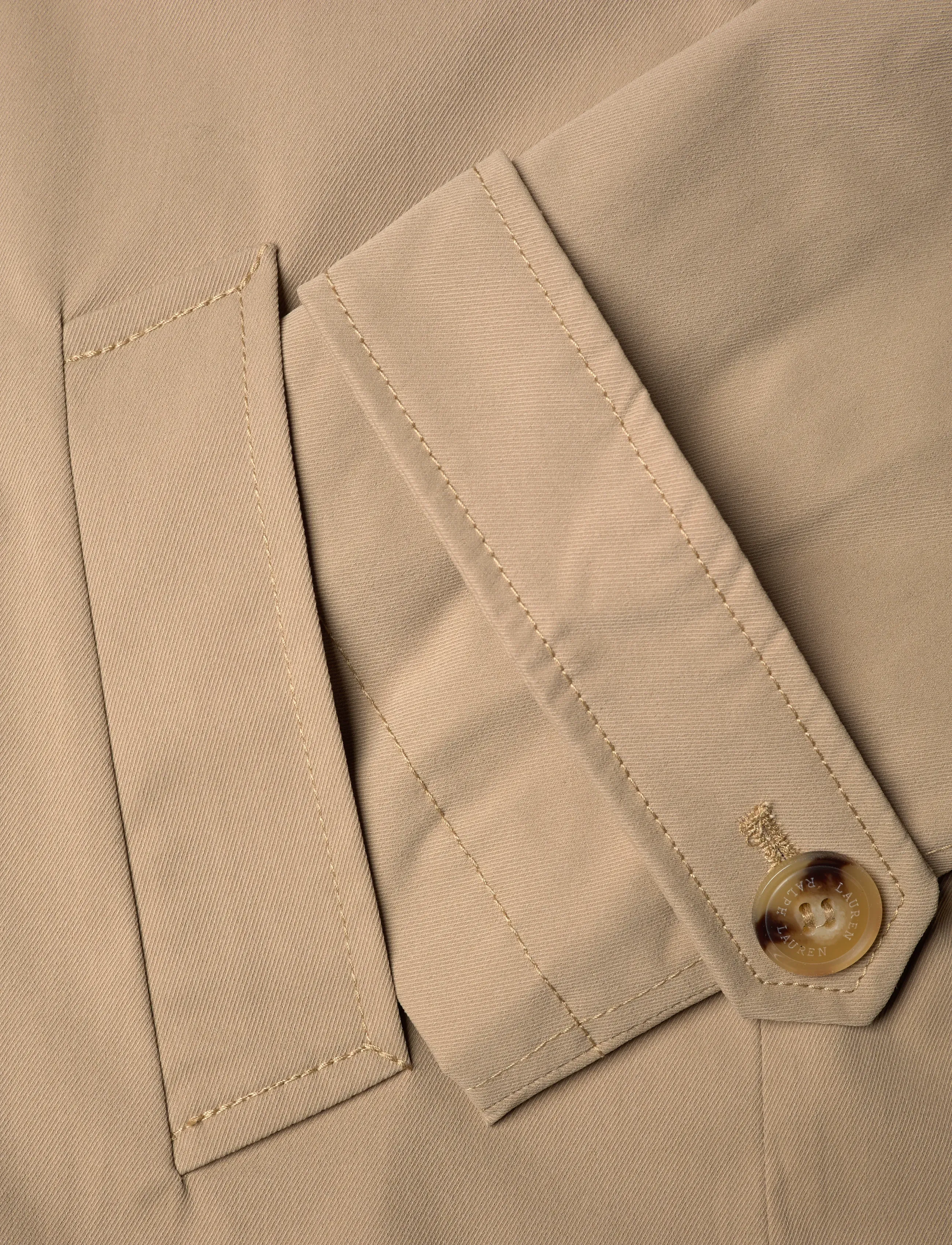 Lauren Ralph Lauren - Embroidered-Crest Twill Trench Coat - lette frakker - birch tan - 3