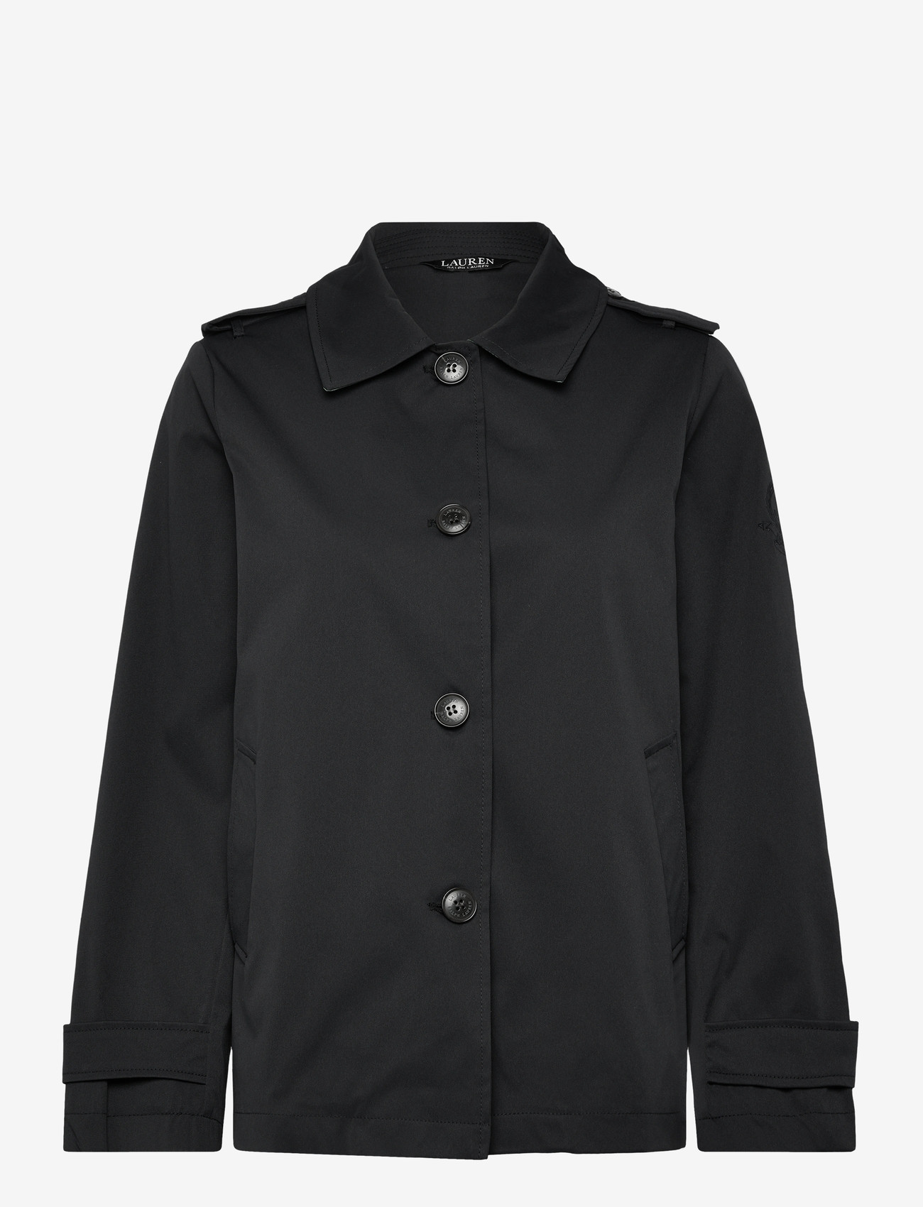 Lauren Ralph Lauren - Embroidered-Crest Twill Trench Coat - lette frakker - dk navy - 1