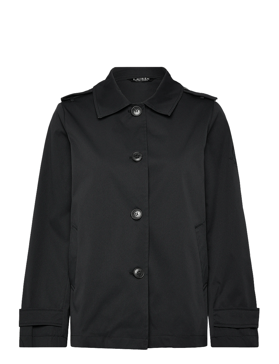 Lauren Ralph Lauren - Embroidered-Crest Twill Trench Coat - light coats - dk navy - 1