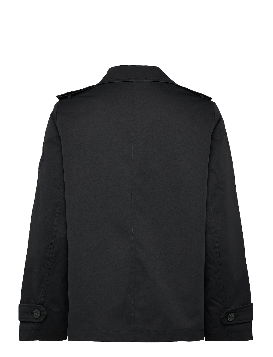 Lauren Ralph Lauren - Embroidered-Crest Twill Trench Coat - light coats - dk navy - 2