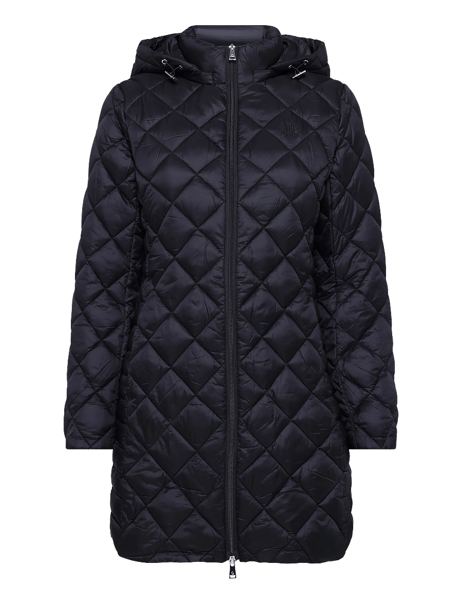 Lauren Ralph Lauren - Quilted Hooded Coat - winterjacken - black - 0
