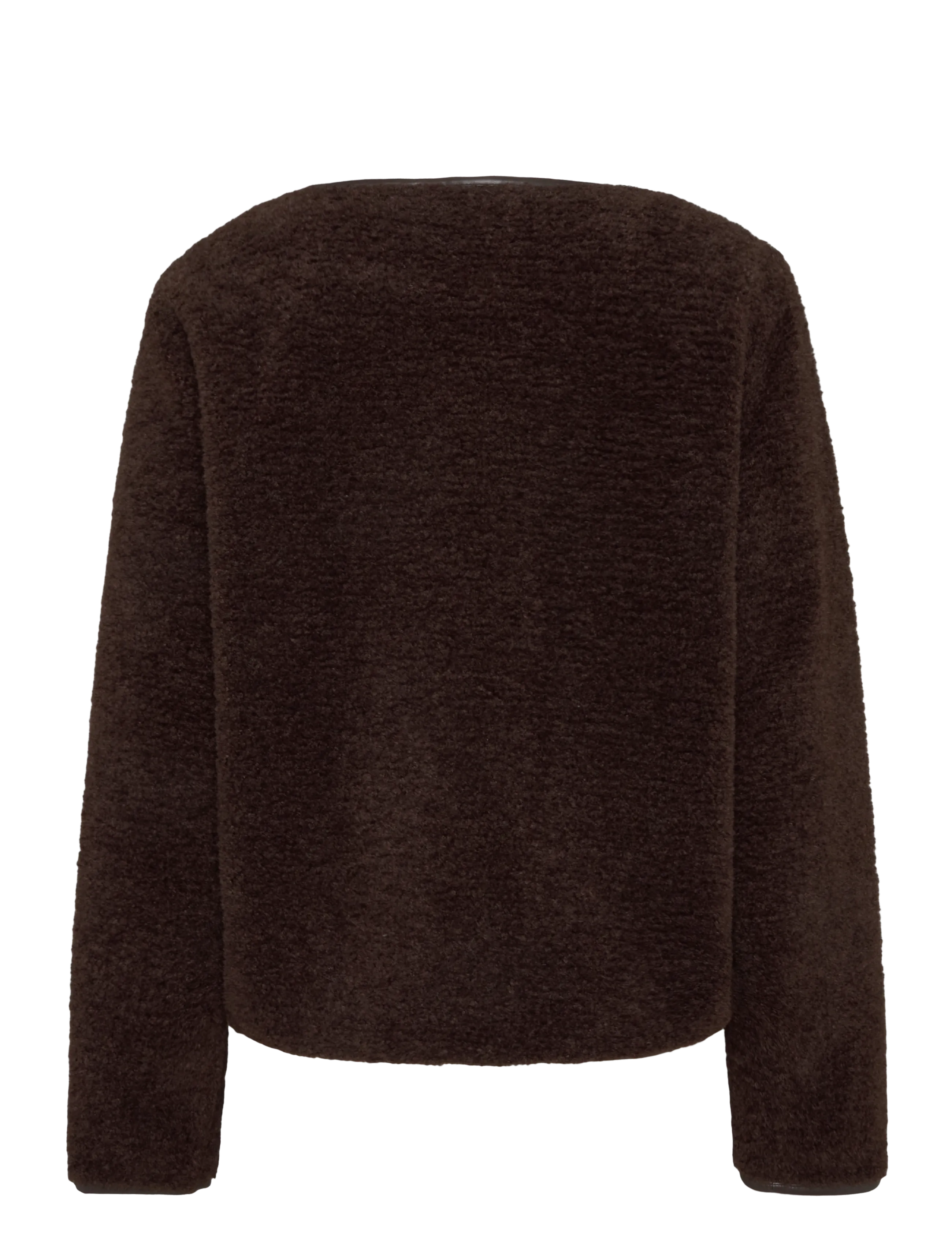 Lauren Ralph Lauren - Faux-Leather-Trim Faux-Fur Teddy Coat - kunstpelz - circuit brown - 3