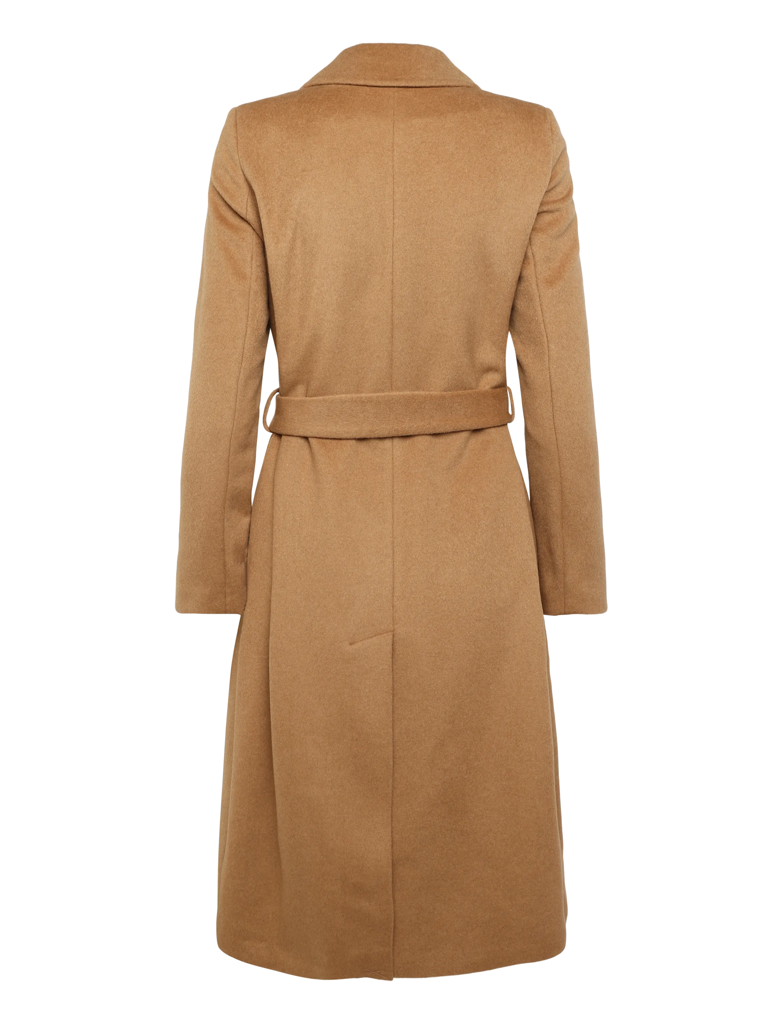 Lauren Ralph Lauren - Buckle-Trim Belted Wool-Blend Coat - vinterjackor - new vicuna - 2