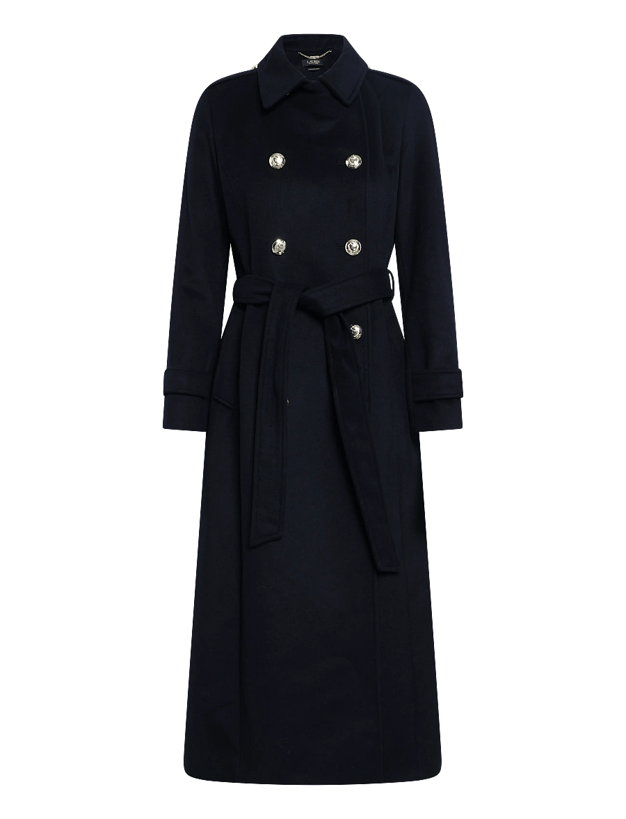 Lauren Ralph Lauren - Double-Breasted Belted Funnelneck Coat - winterjacken - regal navy - 2