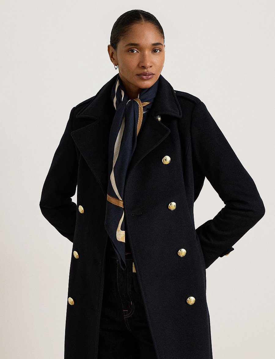 Lauren Ralph Lauren - Double-Breasted Belted Funnelneck Coat - winterjacken - regal navy - 5